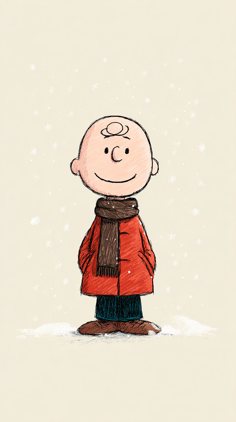 fond d'écran Charlie Brown iphone 16 télécharger gratuit