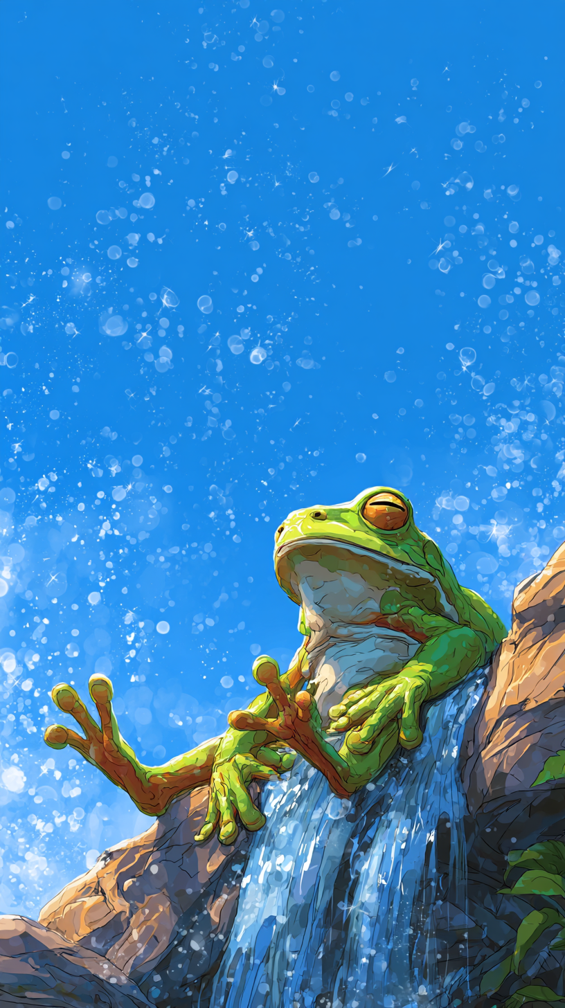 fond d'écran Grenouille téléphone gratuit sans filigrane