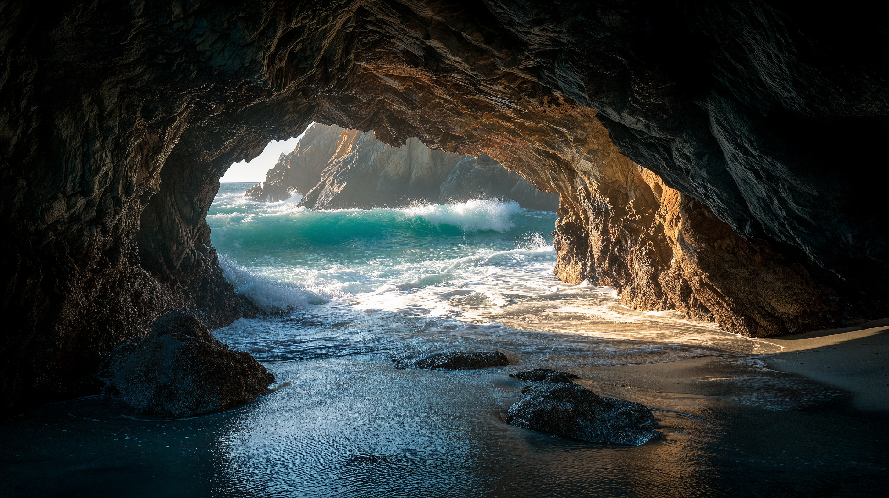 fond d'écran Grotte hd 1366x768 téléchargement gratuit