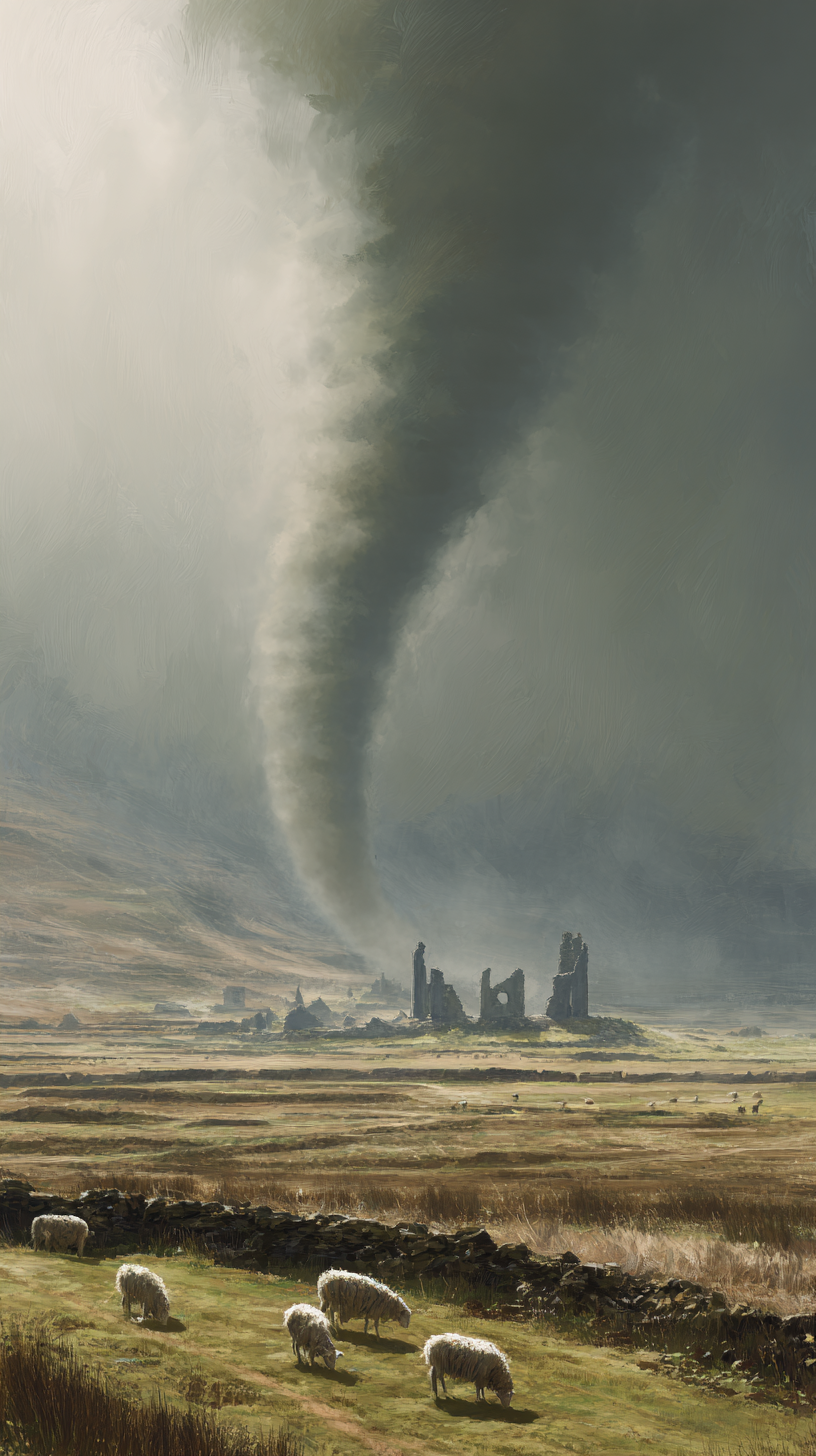 fond d'écran Tornade iphone x gratuit