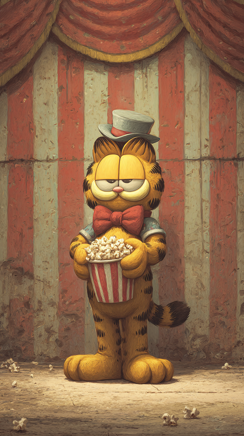 fond d'écran Garfield iphone 14 pro max télécharger gratuit
