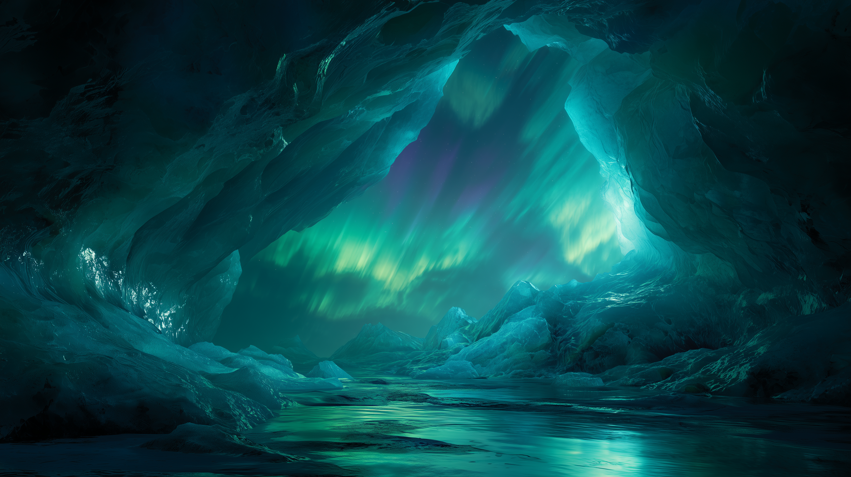 fond d'écran Grotte 3840x1440 téléchargement gratuit