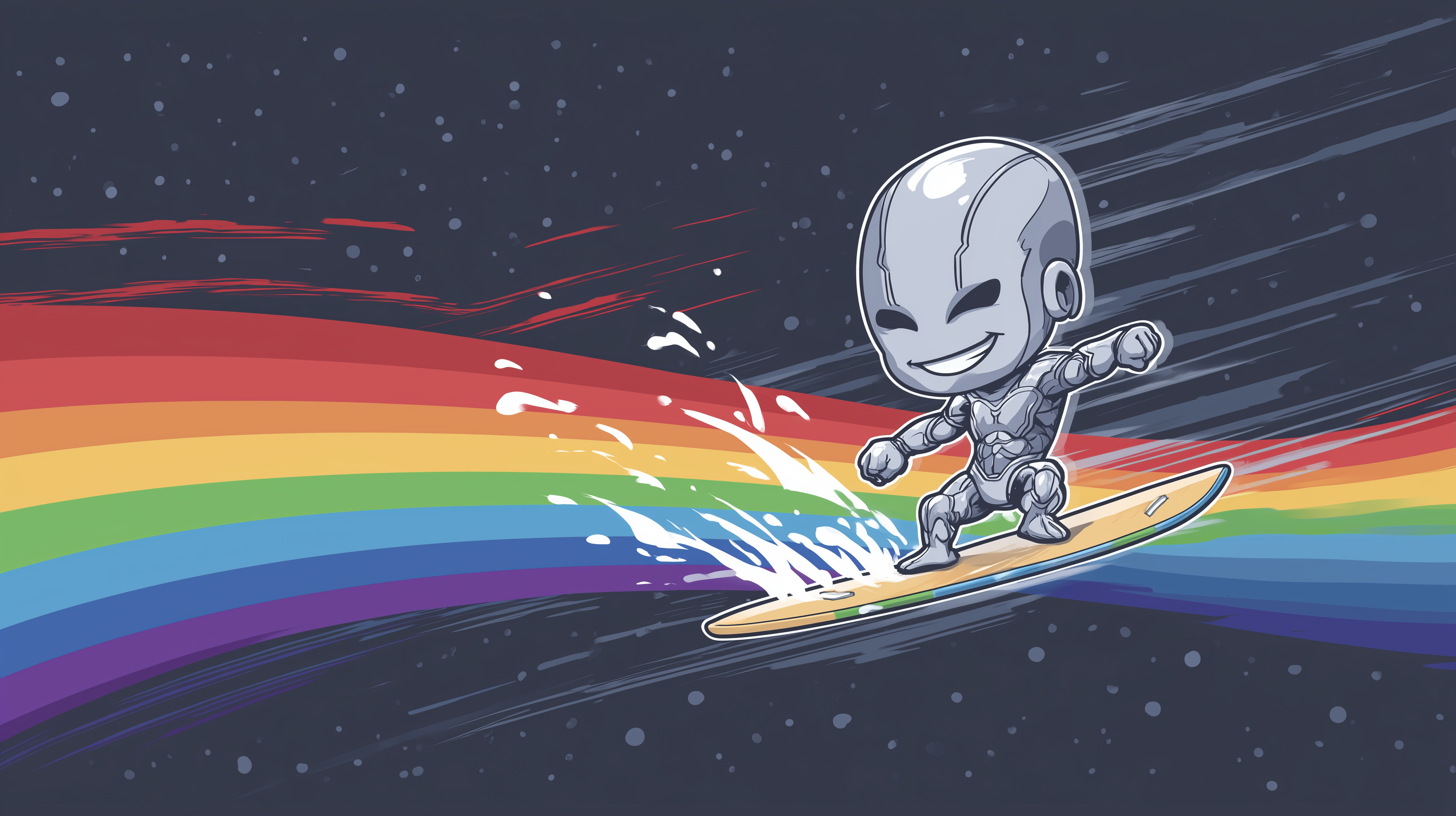 fond d'écran Silver Surfer hd 1366x768 téléchargement gratuit