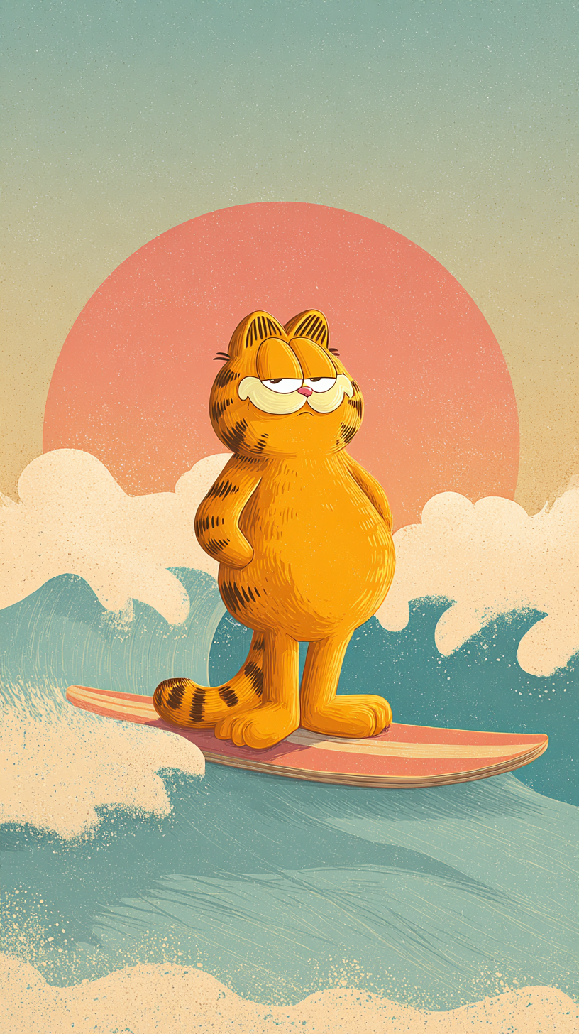 photo fond d'écran Garfield iphone télécharger gratuit
