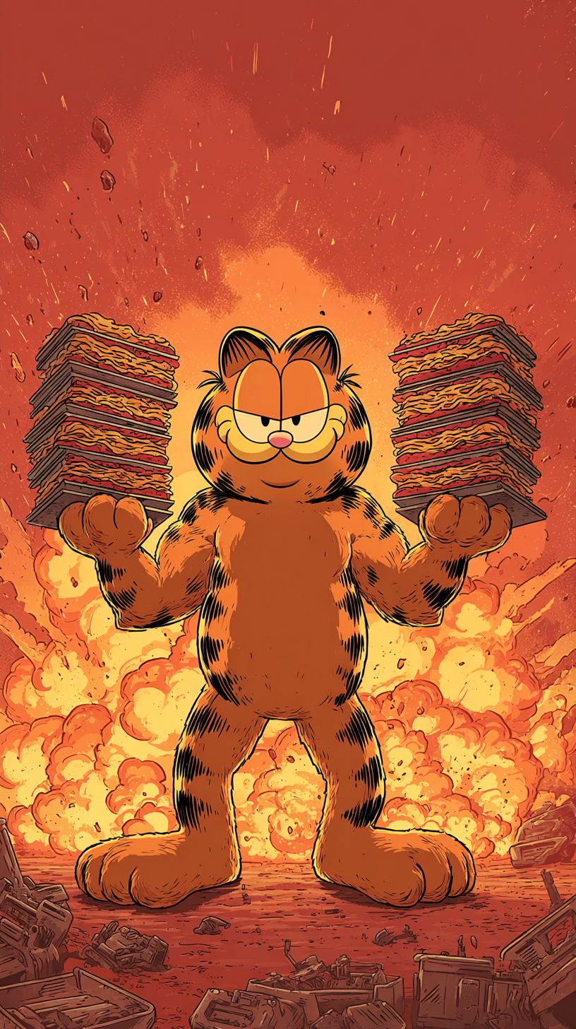 fond d'écran Garfield sans filigrane pour téléphone portable samsung gratuit
