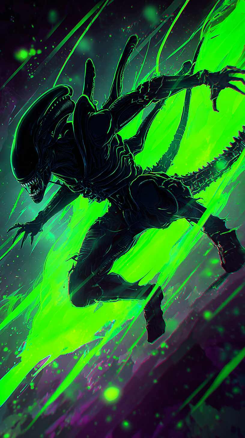 fond d'écran Xenomorph iphone x gratuit