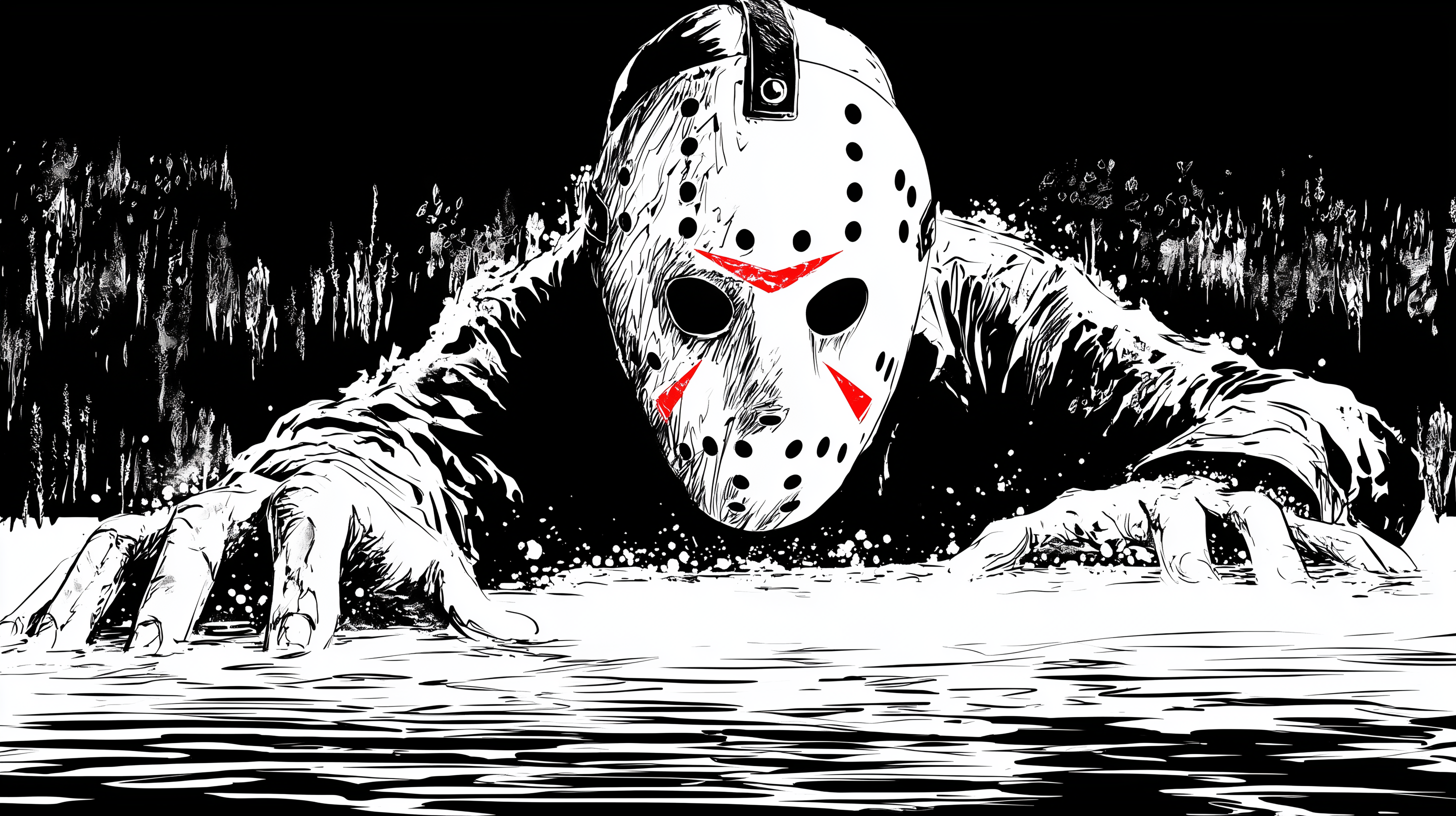 fond d'écran Jason Voorhees 3000x2000 téléchargement gratuit