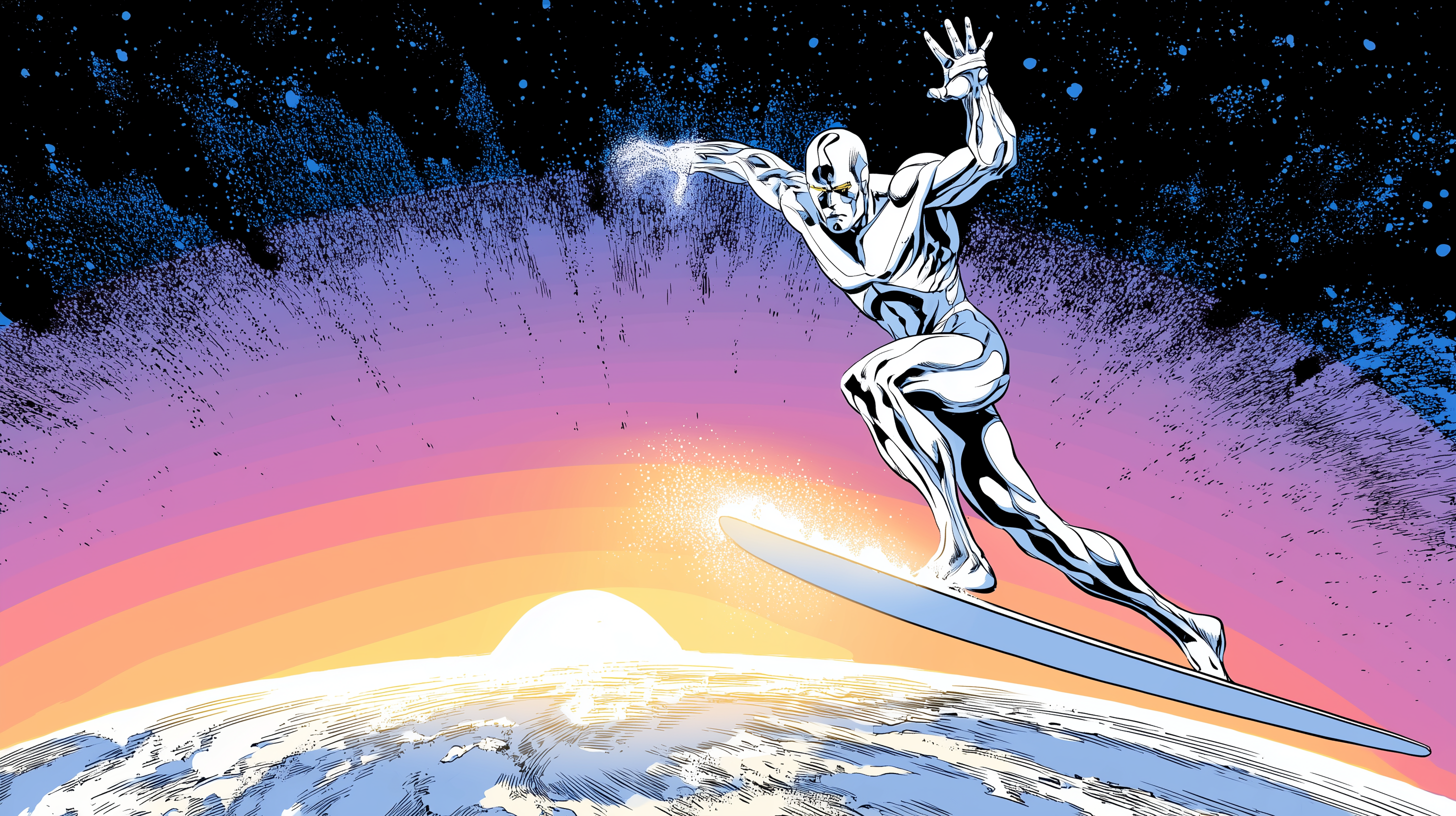 fond d'écran Silver Surfer hp windows 10 téléchargement gratuit