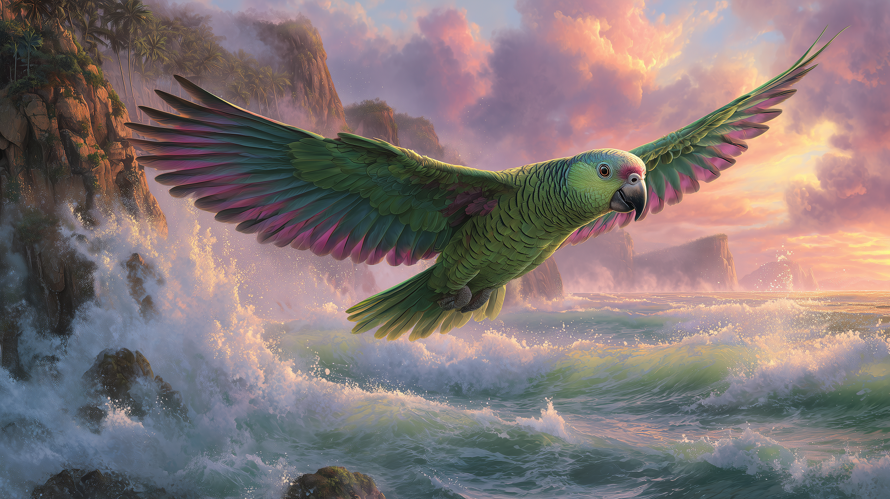 fond d'écran Perroquet 2560x1440 téléchargement gratuit