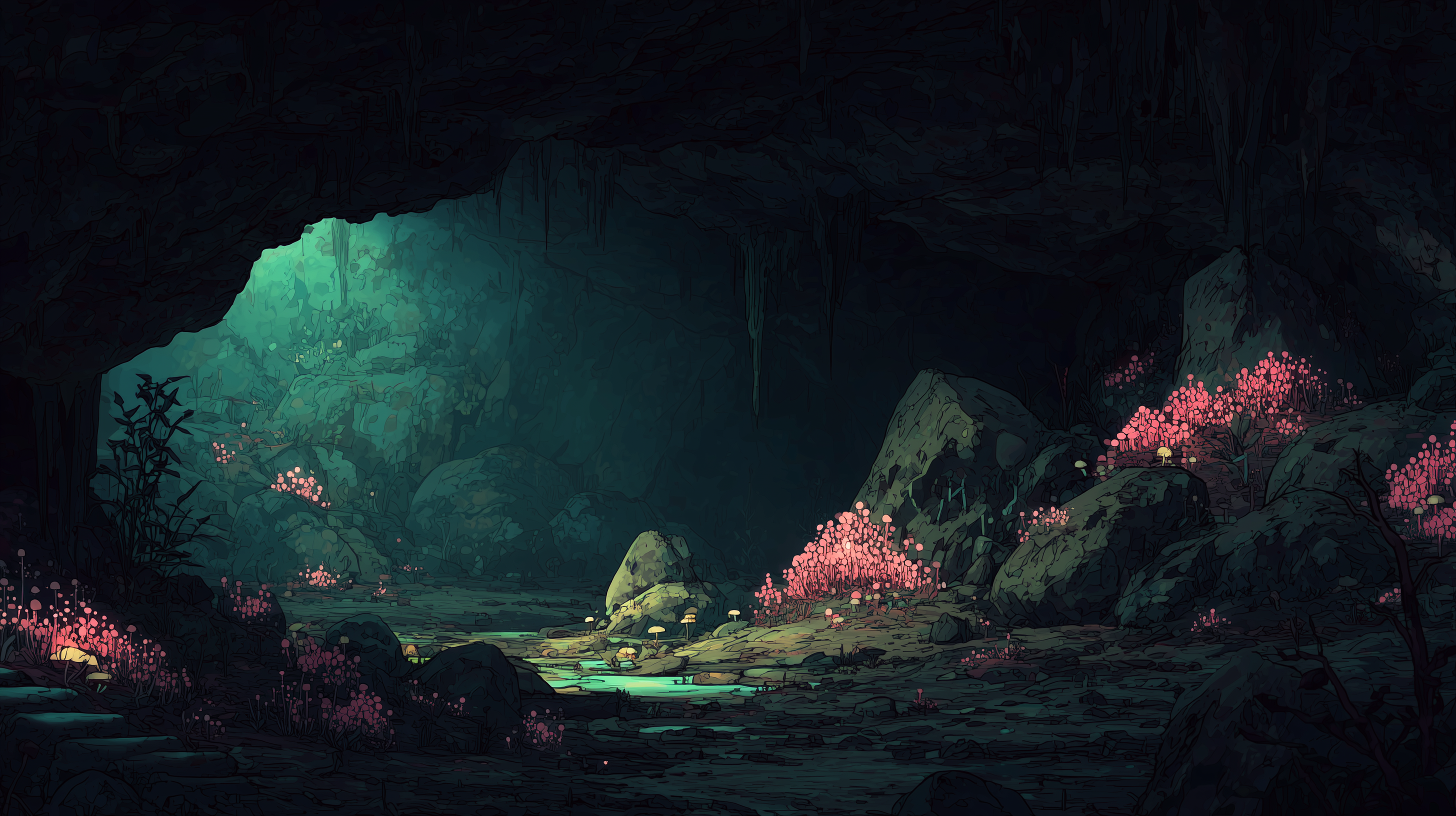 fond d'écran Grotte 2560x1600 téléchargement gratuit