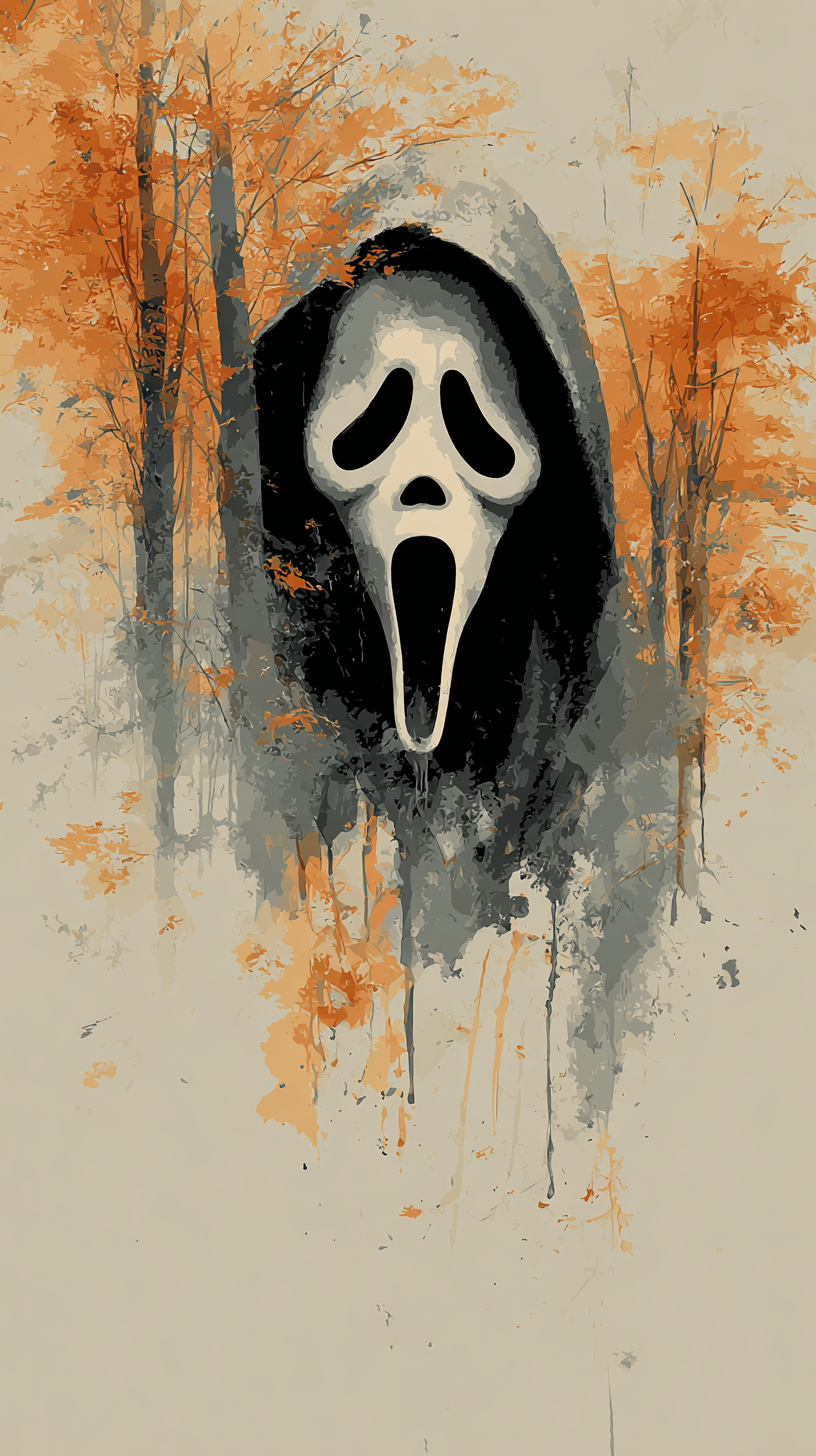 fond d'écran Ghostface iphone 15 télécharger gratuit