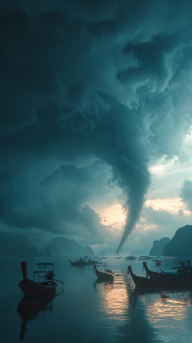 fond d'écran Tornade iphone 13 télécharger gratuit