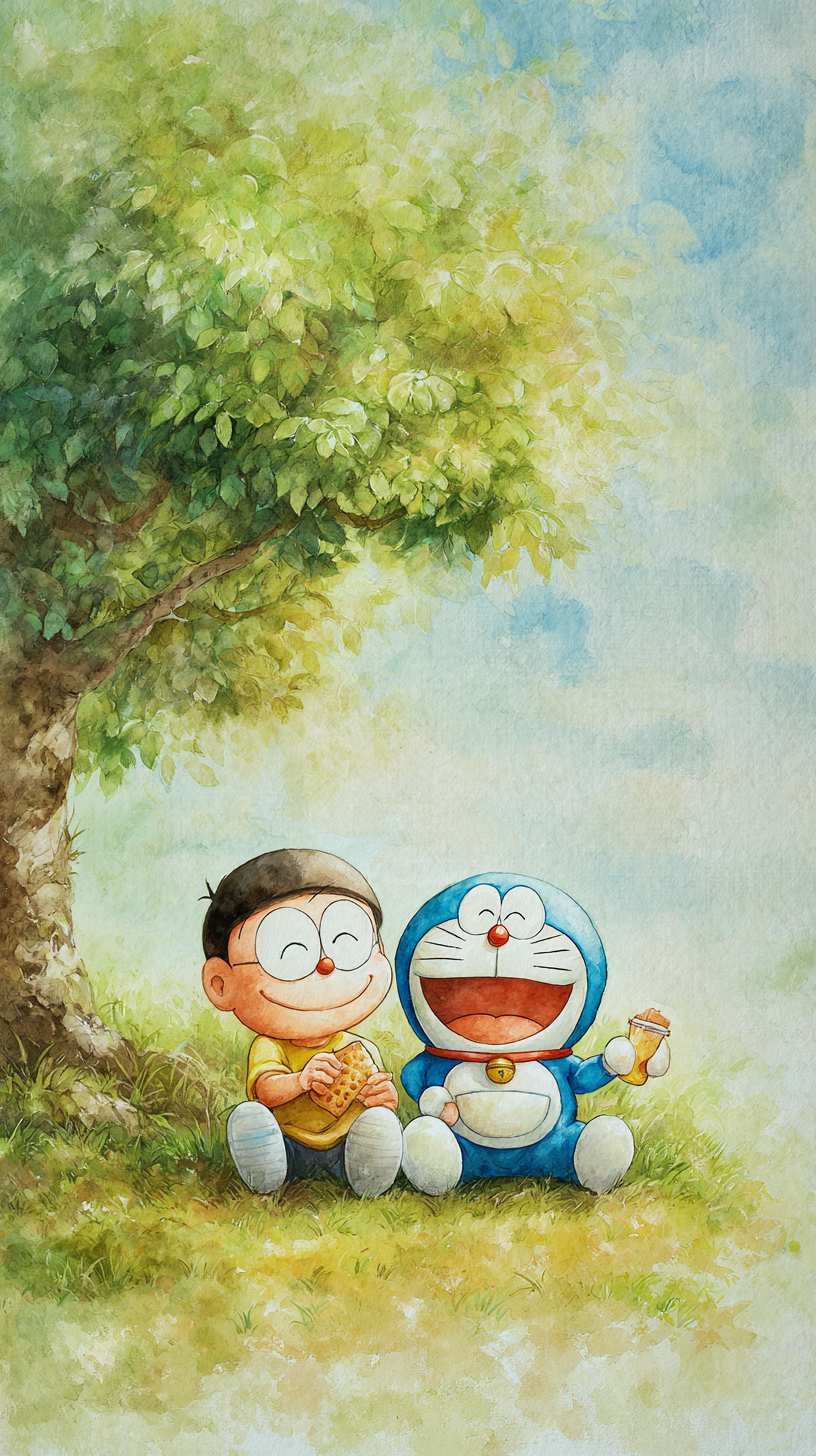 fond d'écran Doraemon téléphone Motorola gratuit