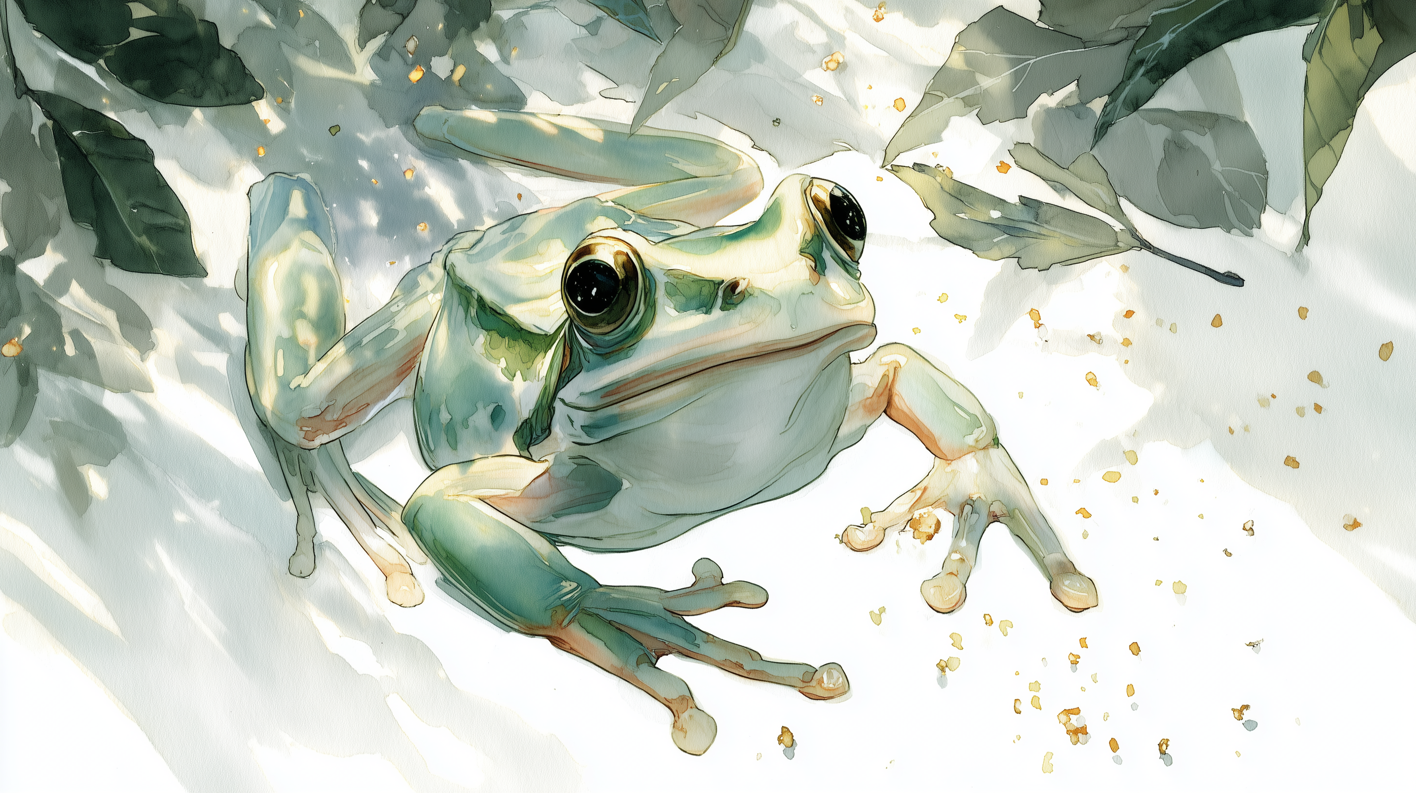 fond d'écran Grenouille 1920x768 téléchargement gratuit