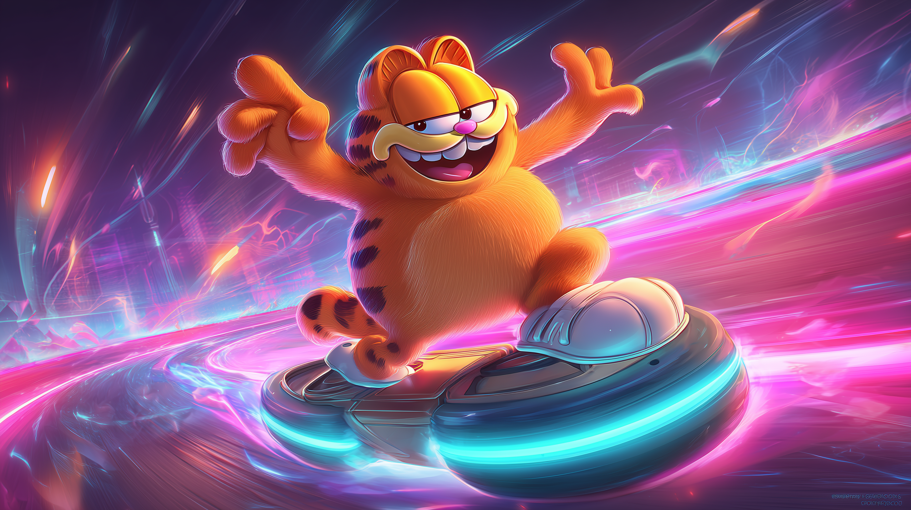 fond d'écran Garfield hd 1366x768 téléchargement gratuit