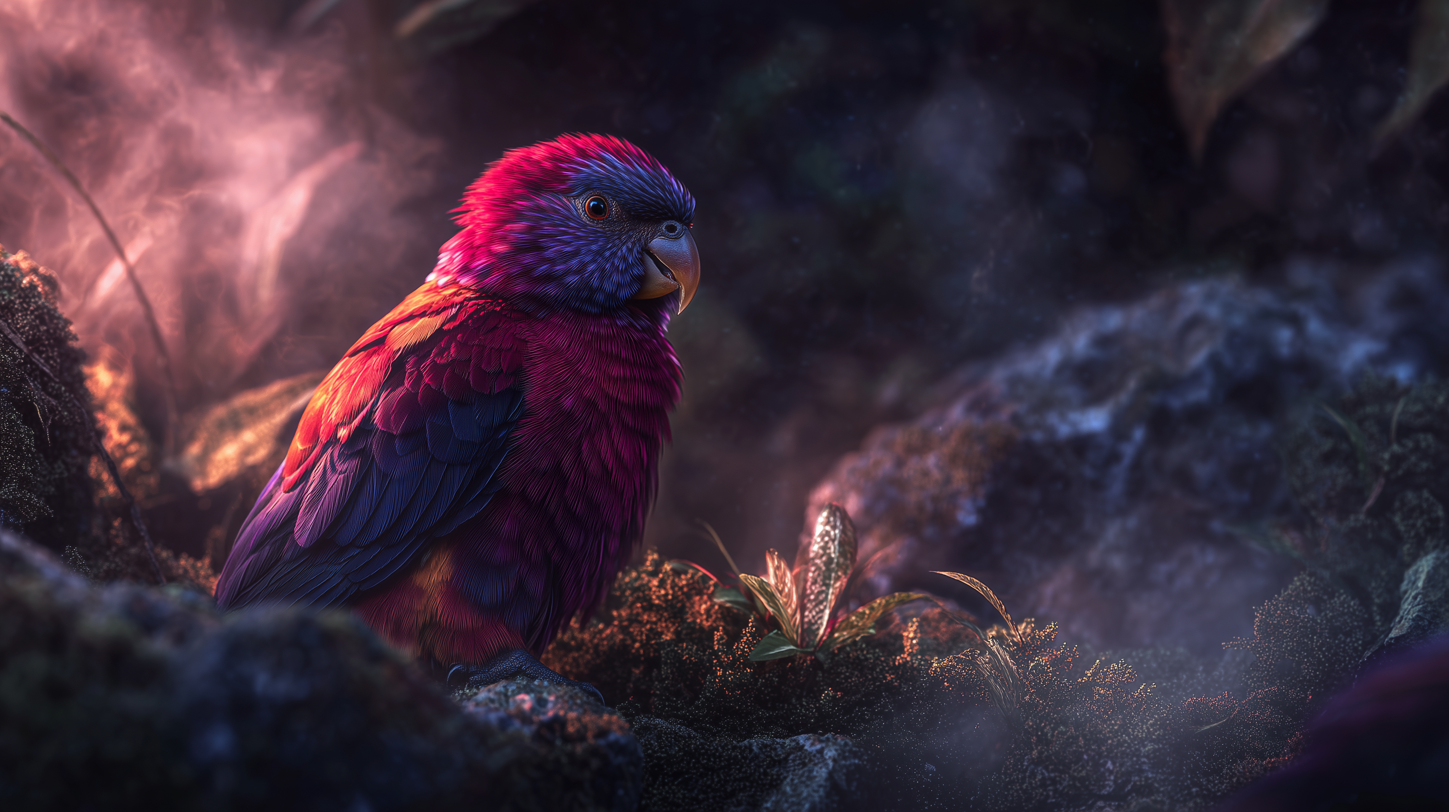 fond d'écran Perroquet 2560x1440 téléchargement gratuit