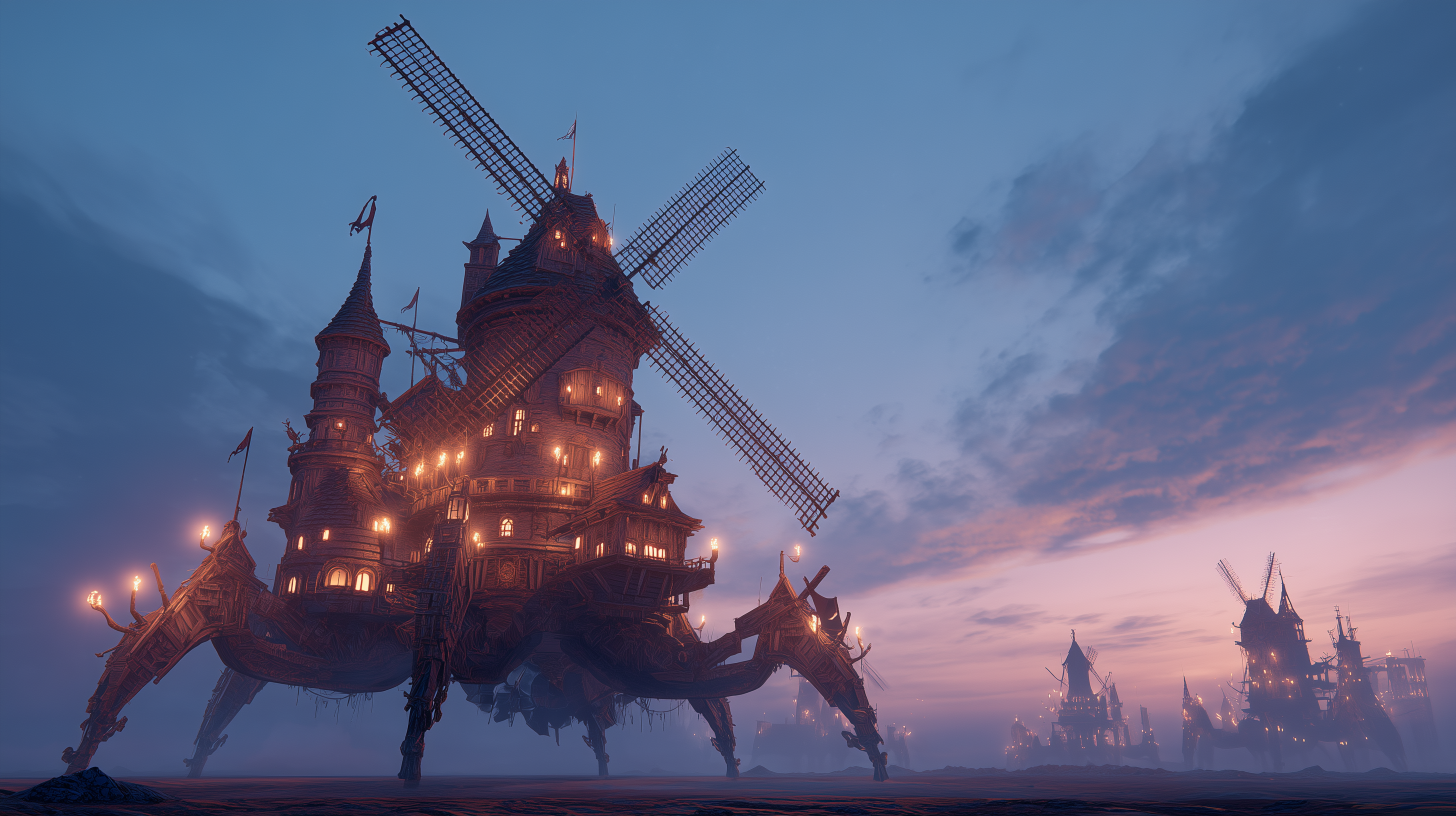fond d'écran Moulin à vent 4k 1920x1080 téléchargement gratuit
