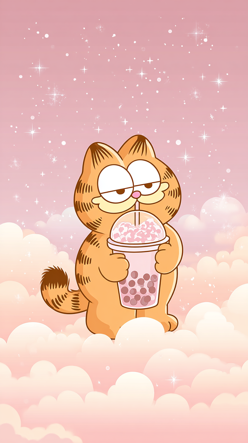 fond d'écran Garfield iphone 14 pro max gratuit