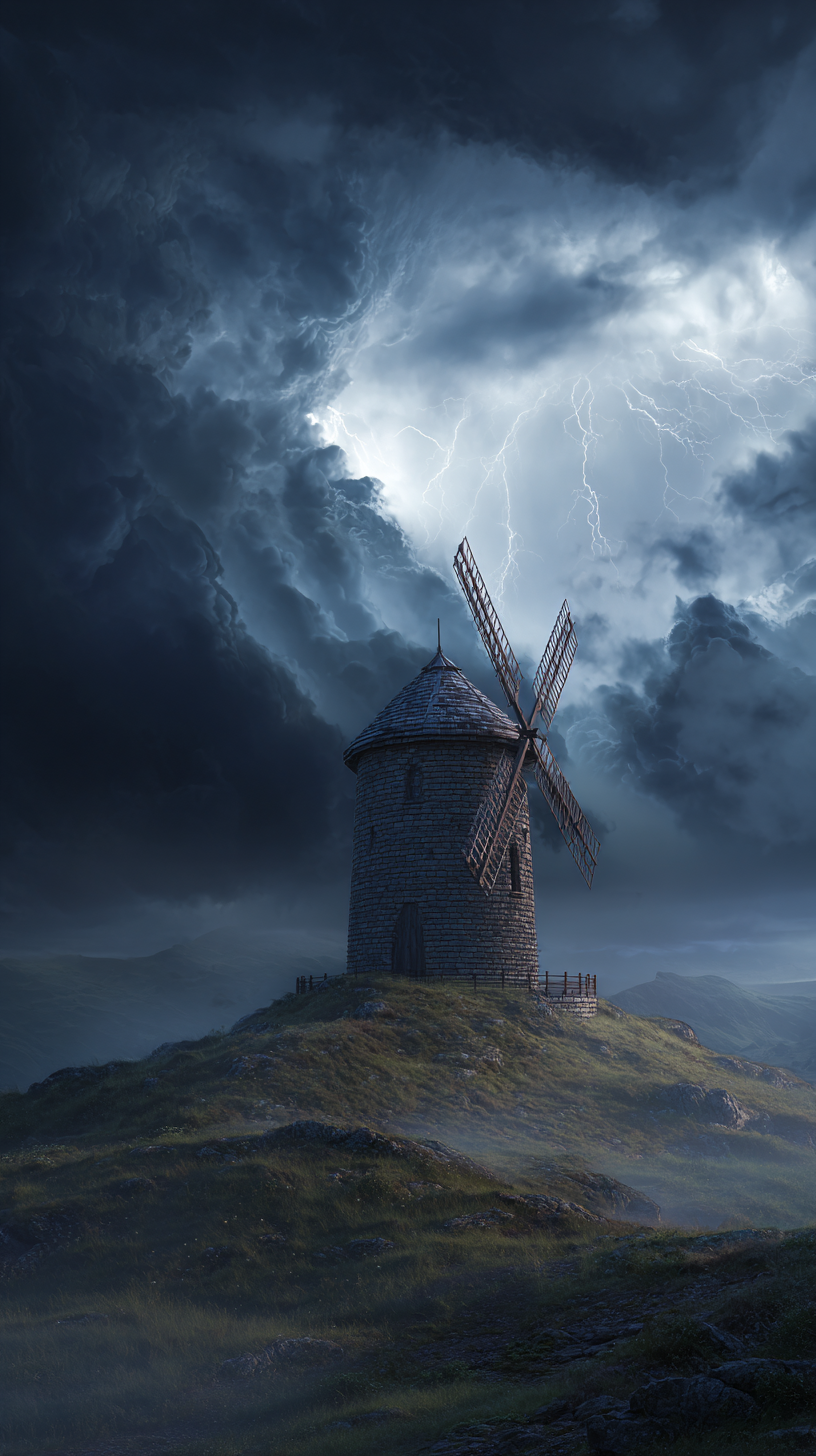 fond d'écran Moulin à vent iphone 15 télécharger gratuit