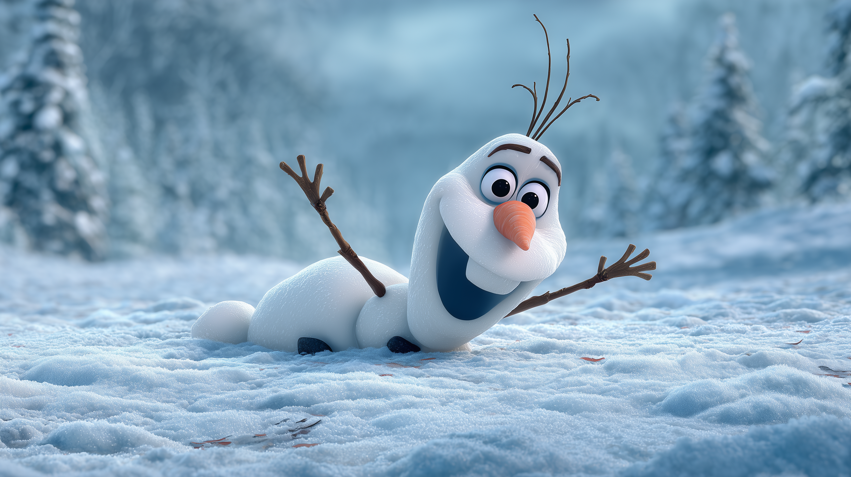 fond d'écran Olaf 4k 3840x2160 téléchargement gratuit
