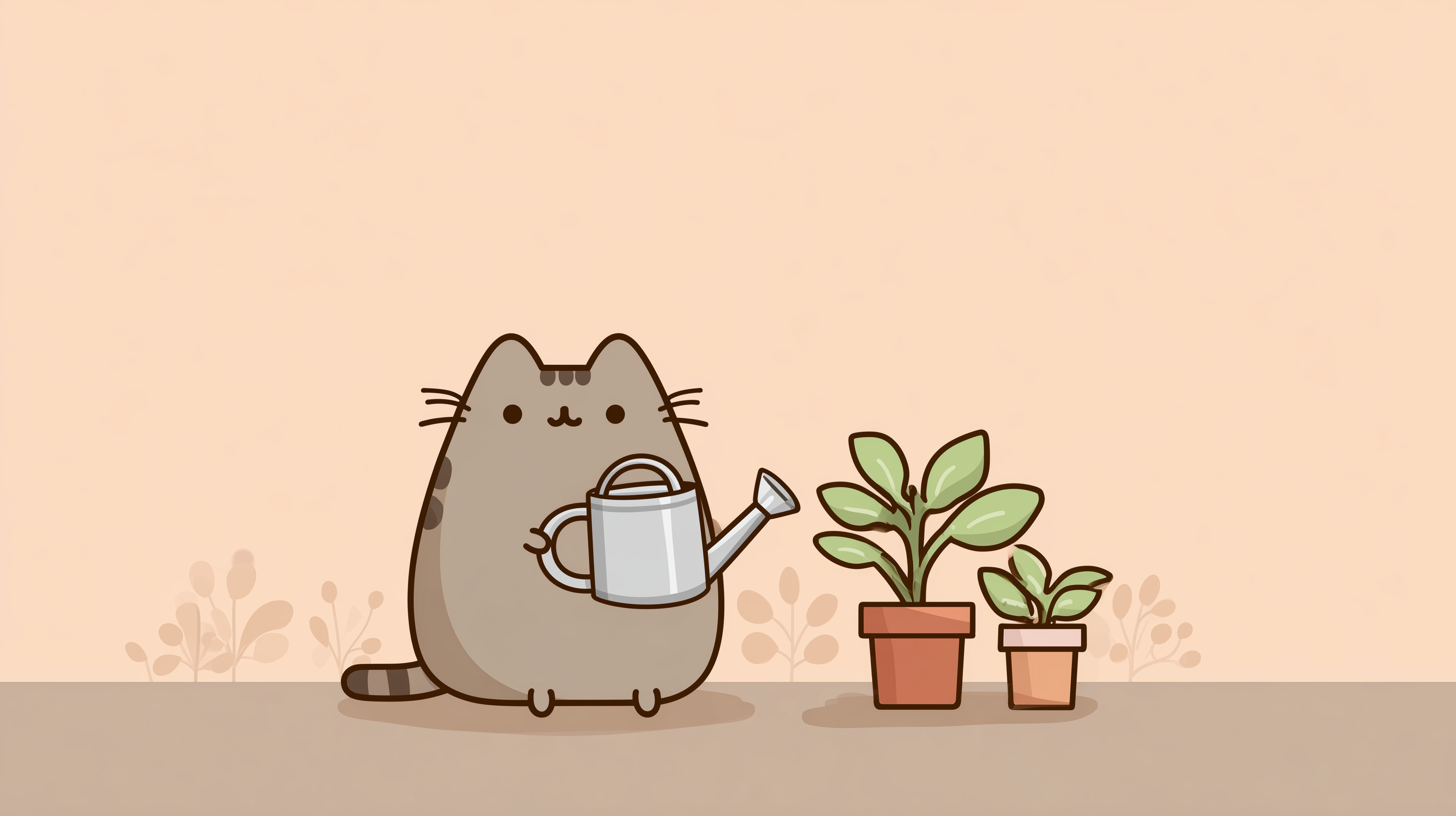 fond d'écran Pusheen 4k 1920x1080 téléchargement gratuit