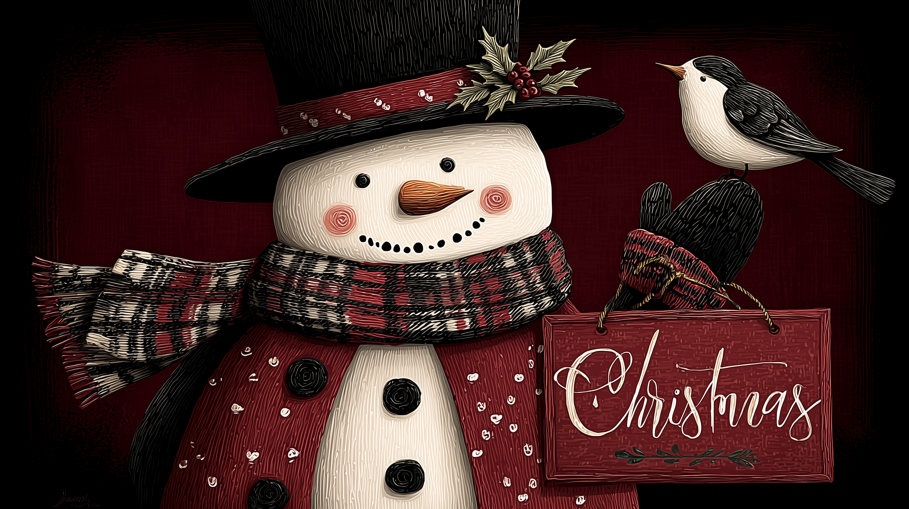 fond d'écran Bonhomme de neige pc hp téléchargement gratuit