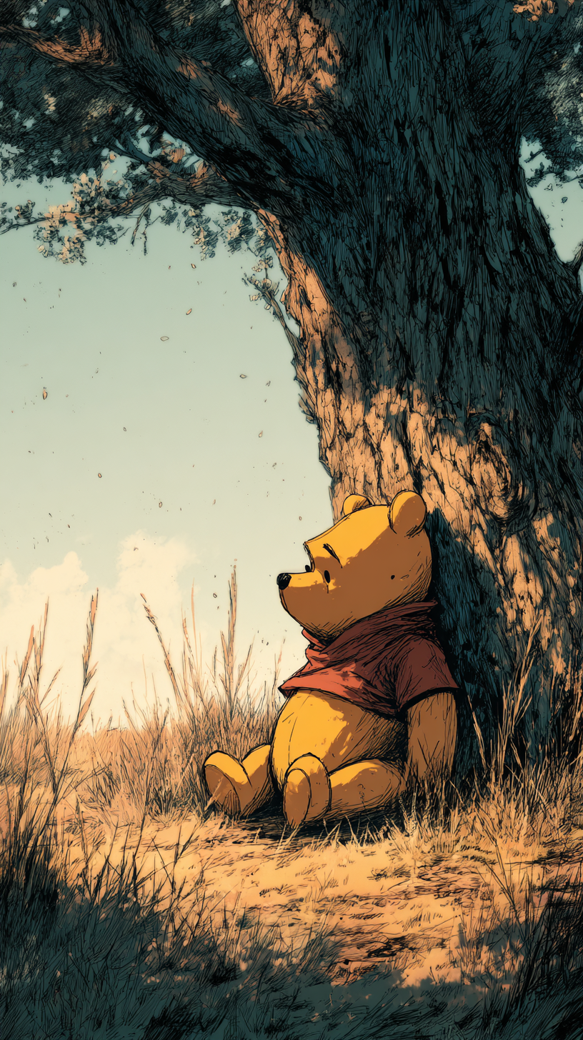 fond d'écran Winnie l’ourson 4k iphone télécharger gratuit
