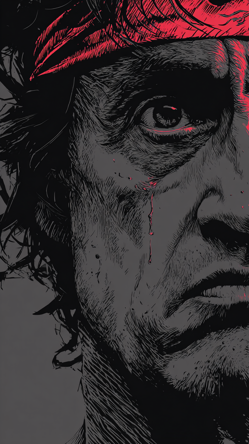 iphone fond d'écran John Rambo kawaii gratuit