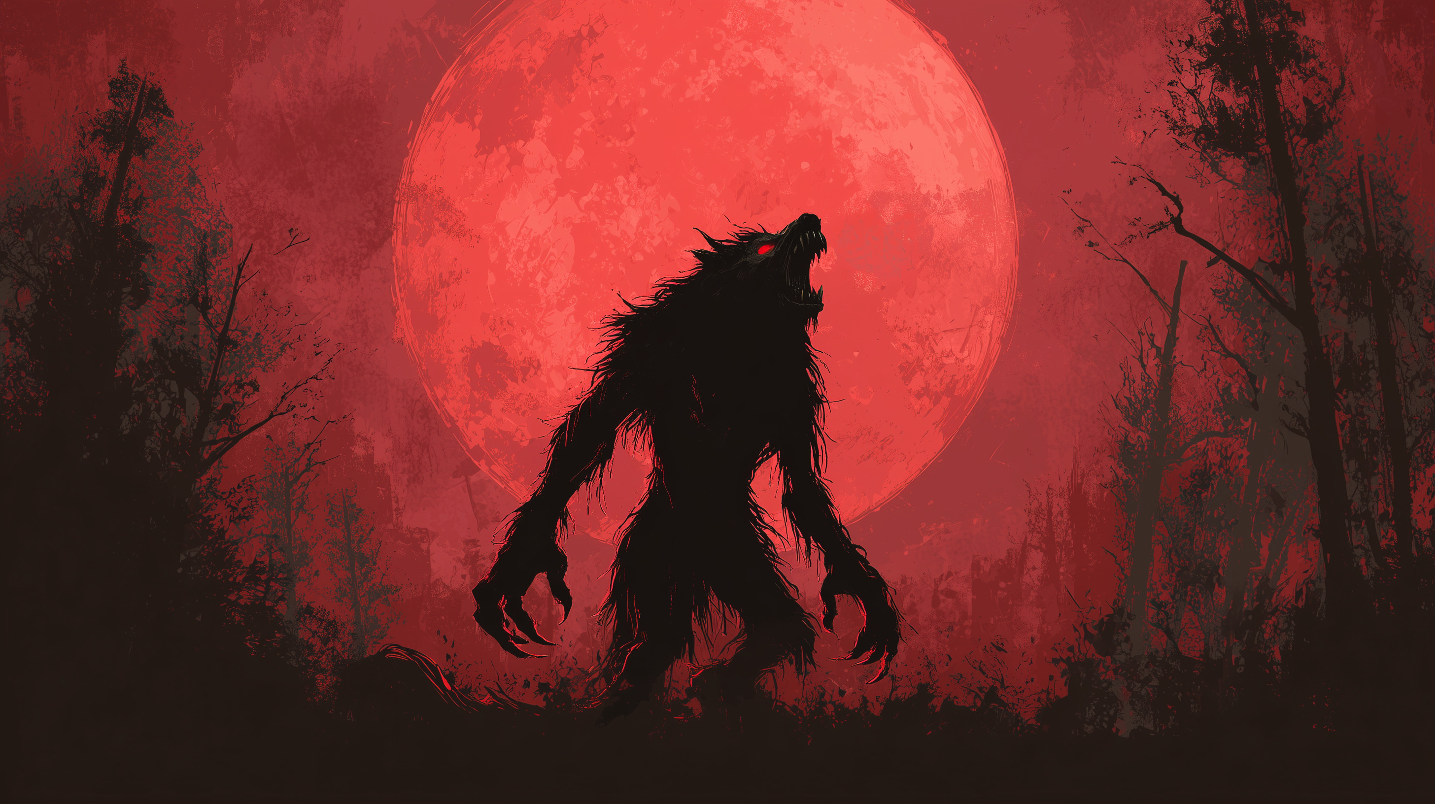 fond d'écran Lycanthrope ultra hd 4k téléchargement gratuit