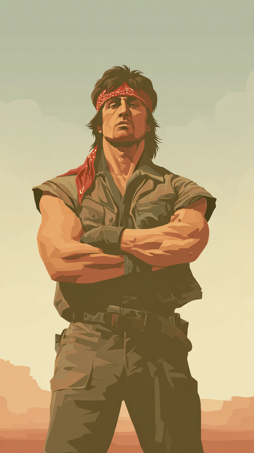 fond d'écran John Rambo iphone x télécharger gratuit