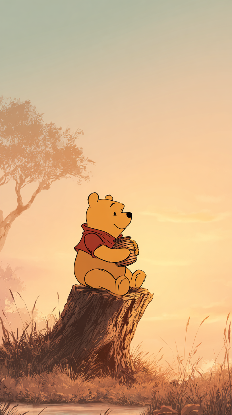 iphone fond d'écran Winnie l’ourson télécharger gratuit
