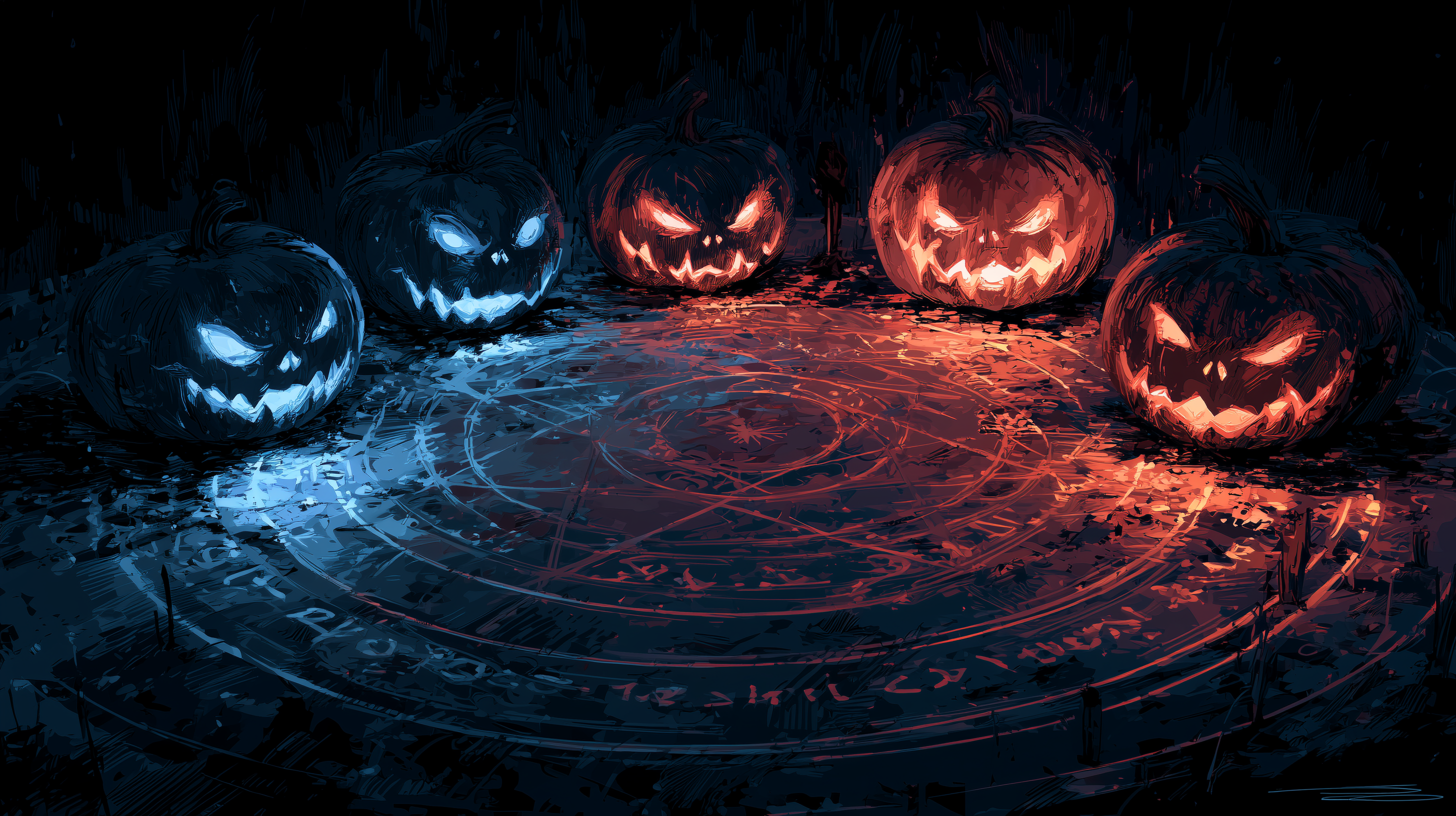 fond d'écran Jack o’ lantern 4k windows téléchargement gratuit