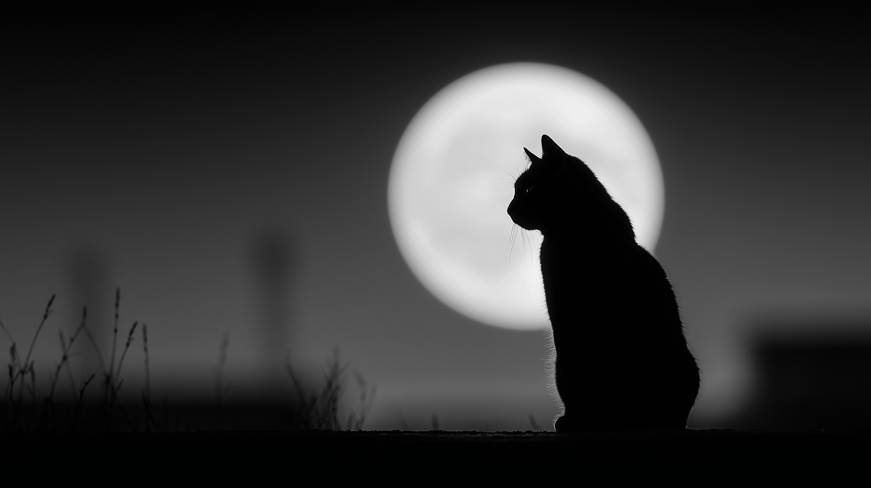 fond d'écran Chat noir ultra large téléchargement gratuit