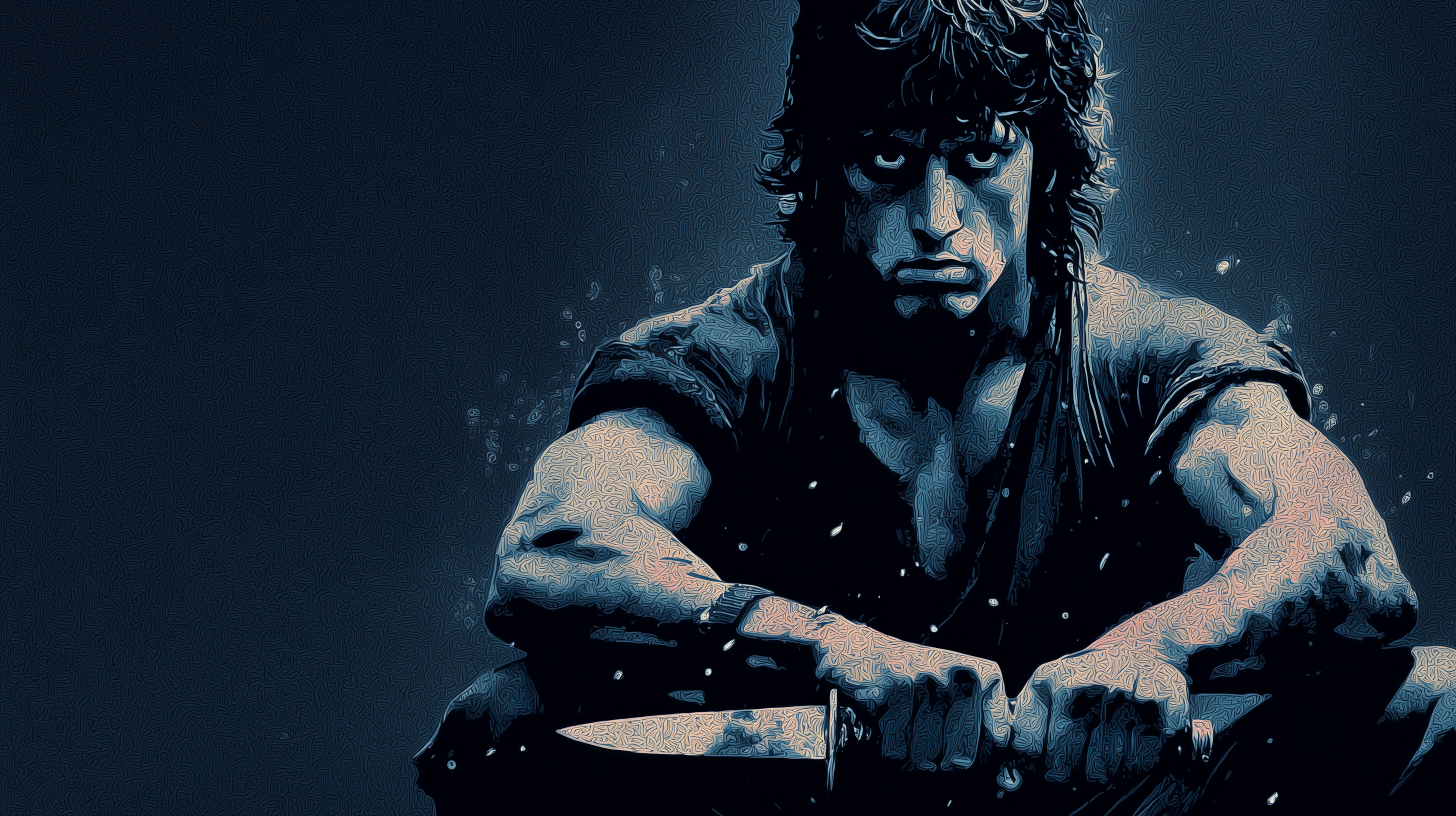 fond d'écran John Rambo pc simple téléchargement gratuit