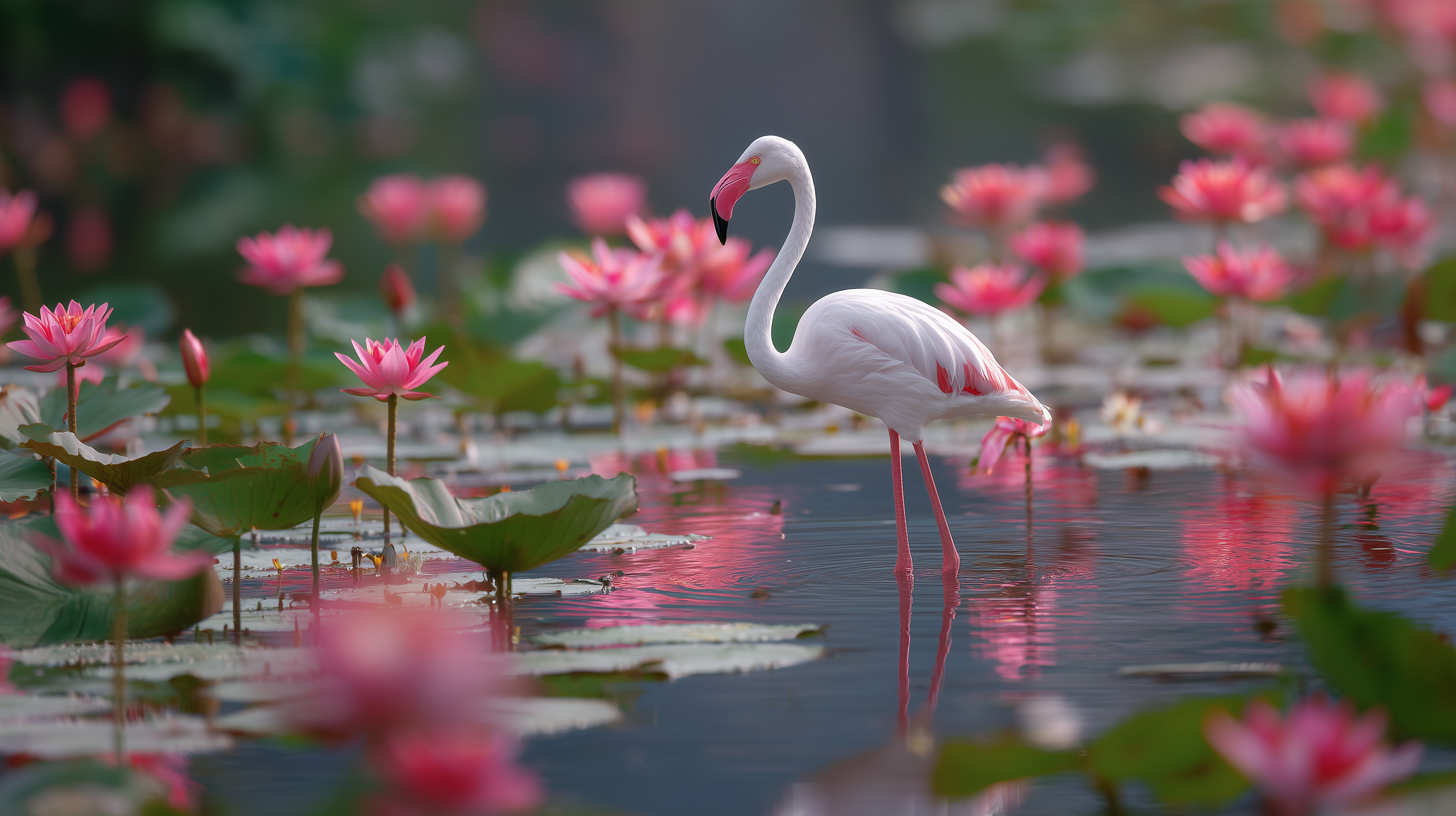 fond d'écran Flamant windows 11 1920x1080 téléchargement gratuit