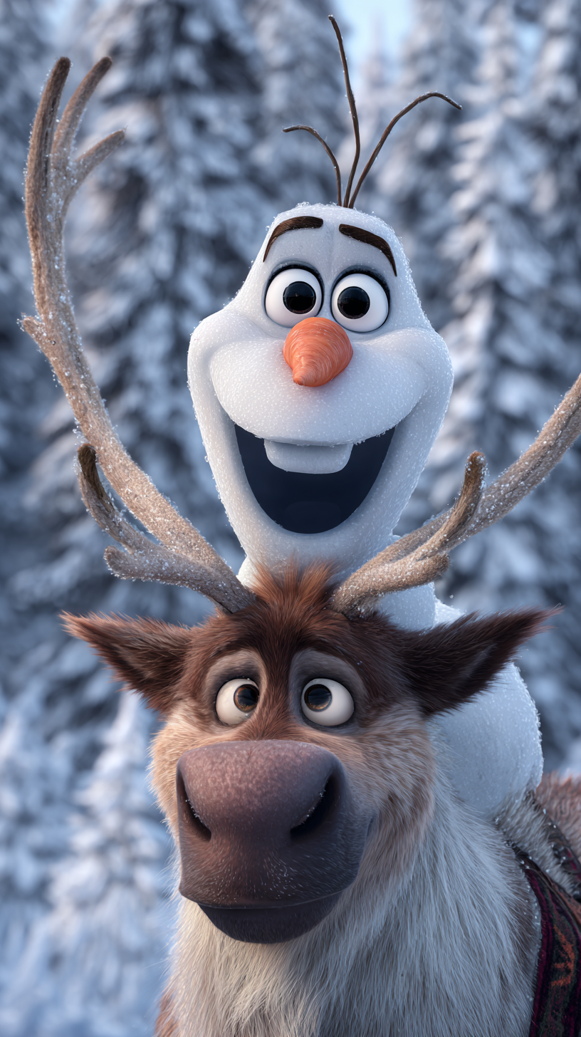 fond d'écran Olaf iphone 16 gratuit