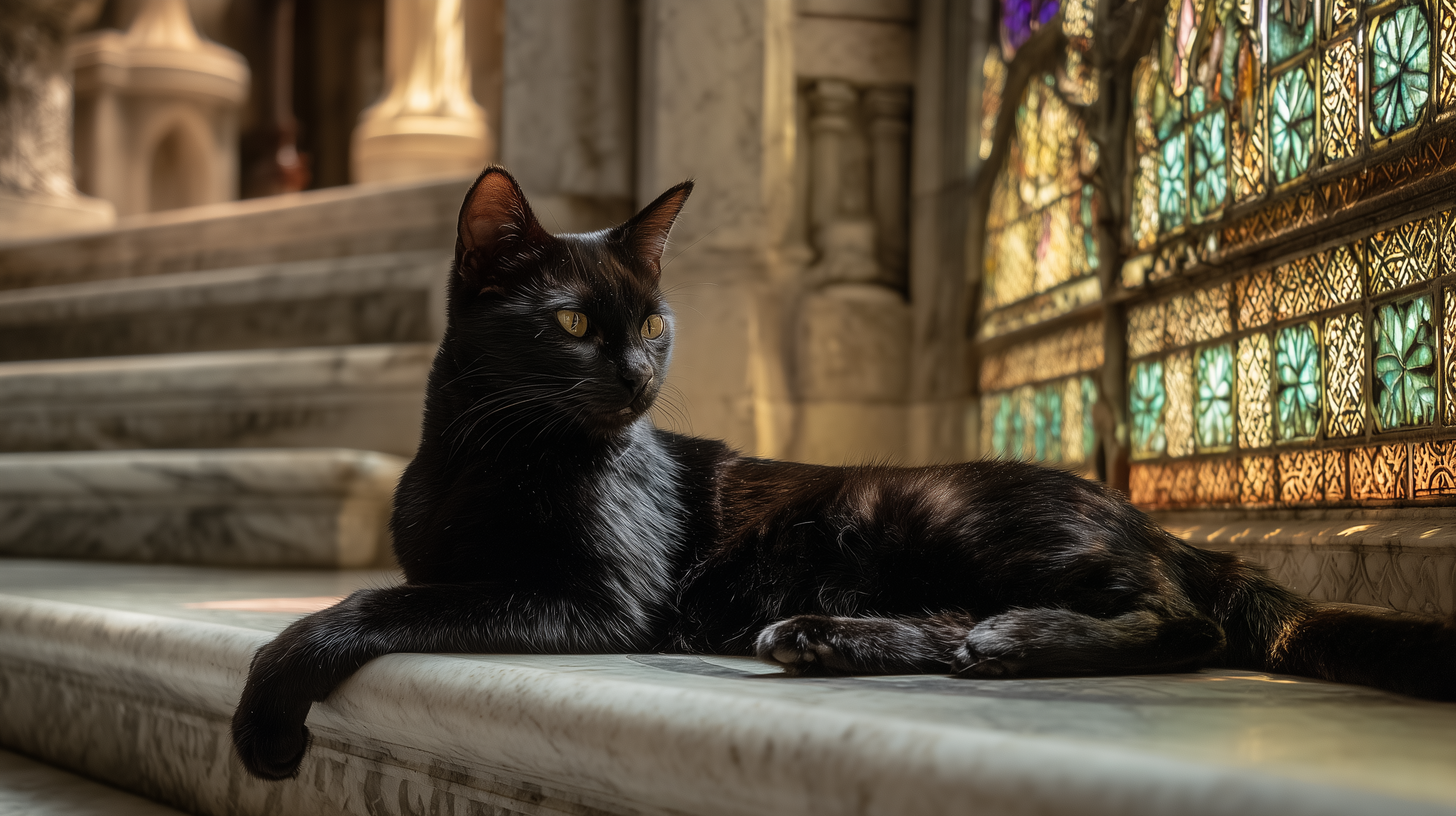 fond d'écran Chat noir 1080p téléchargement gratuit