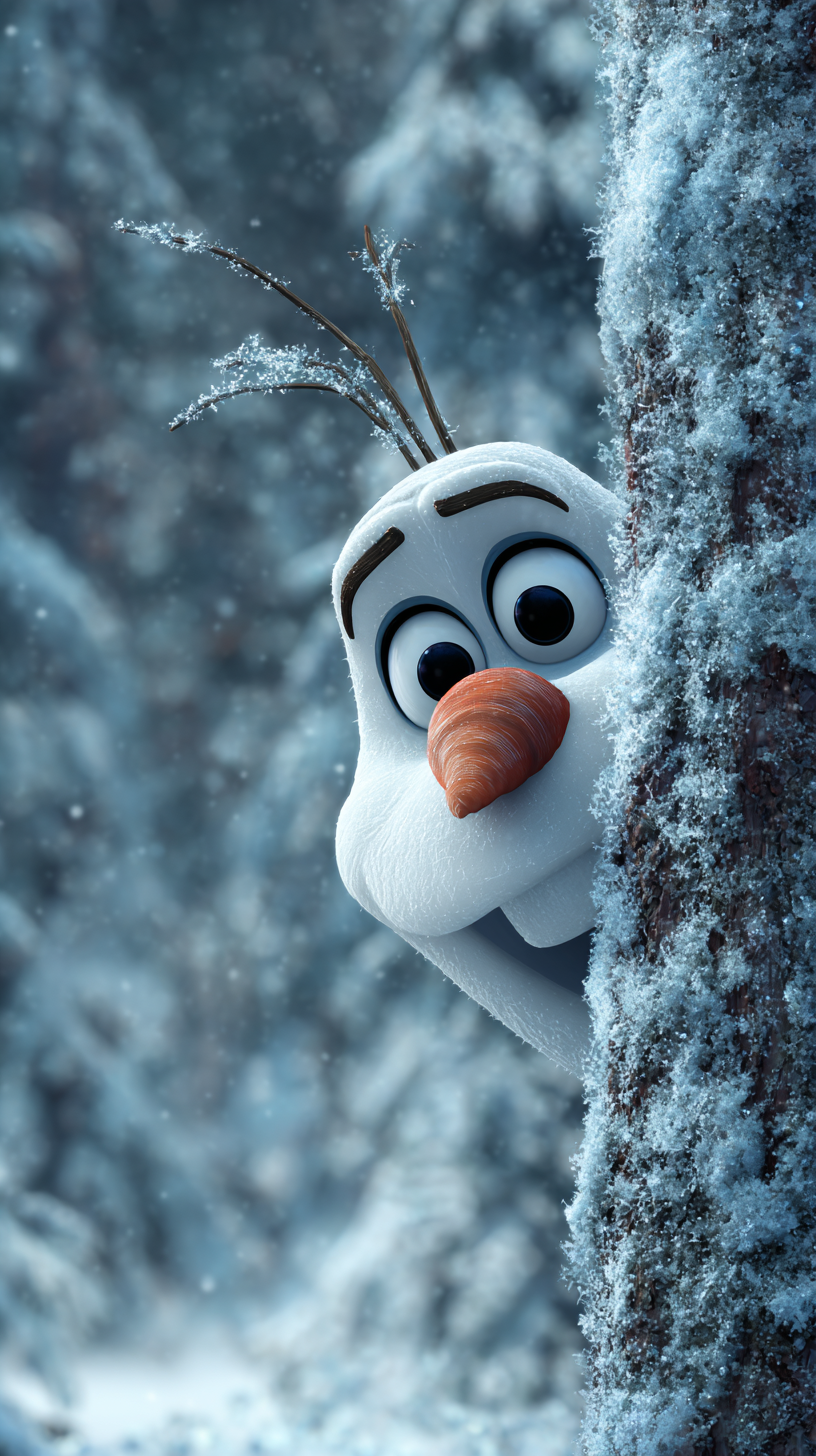 fond d'écran Olaf téléphone Huawei gratuit