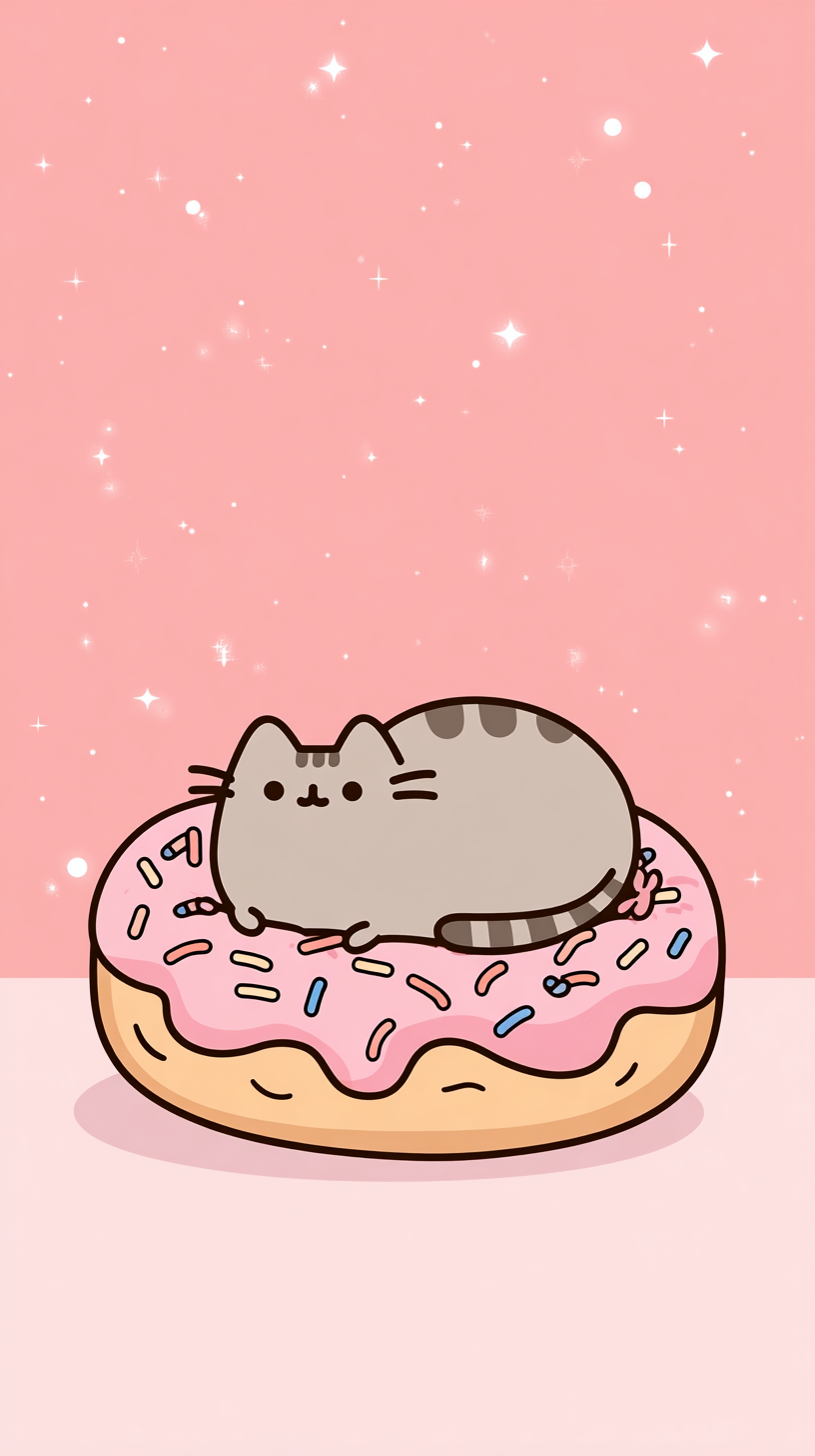 fond d'écran Pusheen android 4k gratuit