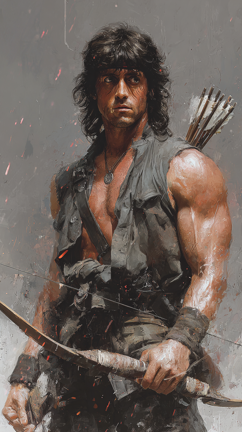 fond d'écran John Rambo iphone 17 gratuit