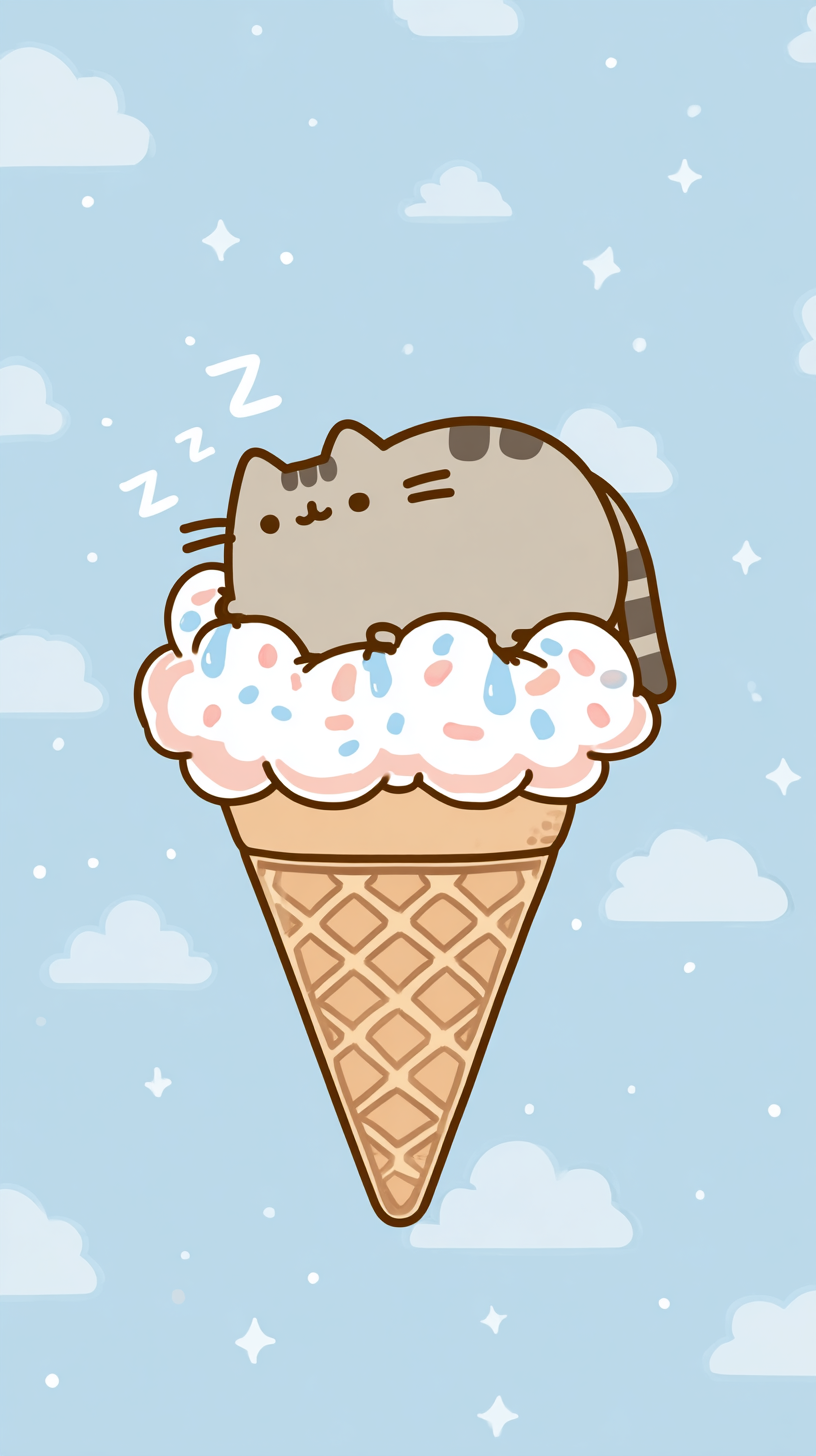 fond d'écran Pusheen xiaomi télécharger gratuit