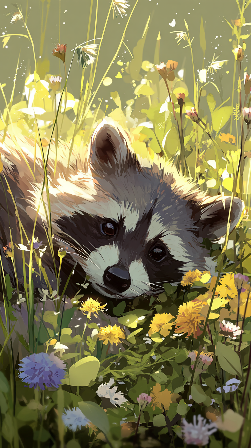 photo fond d'écran Raton laveur iphone télécharger gratuit