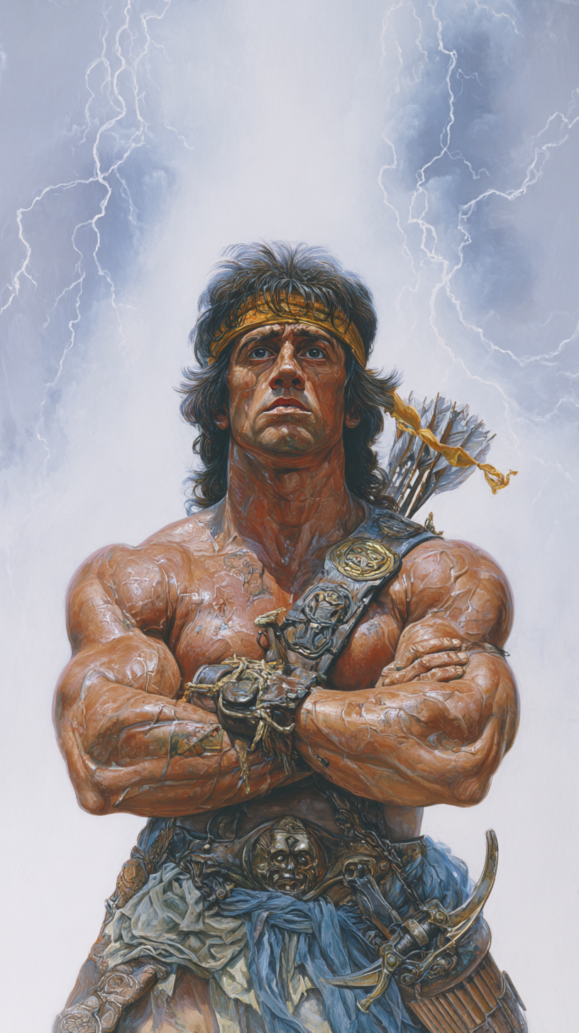 fond d'écran John Rambo iphone 15 pro télécharger gratuit