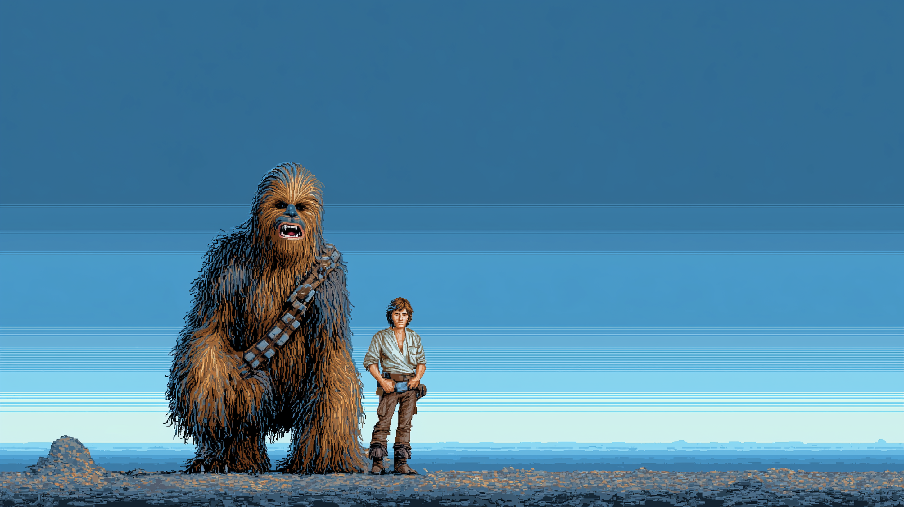 fond d'écran Chewbacca pc 4k 1920x1080 téléchargement gratuit