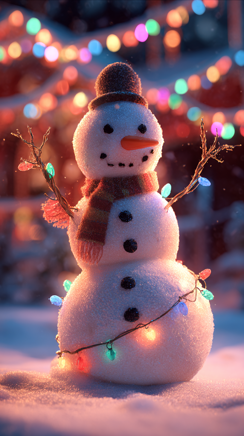 fond d'écran Bonhomme de neige téléphone gratuit