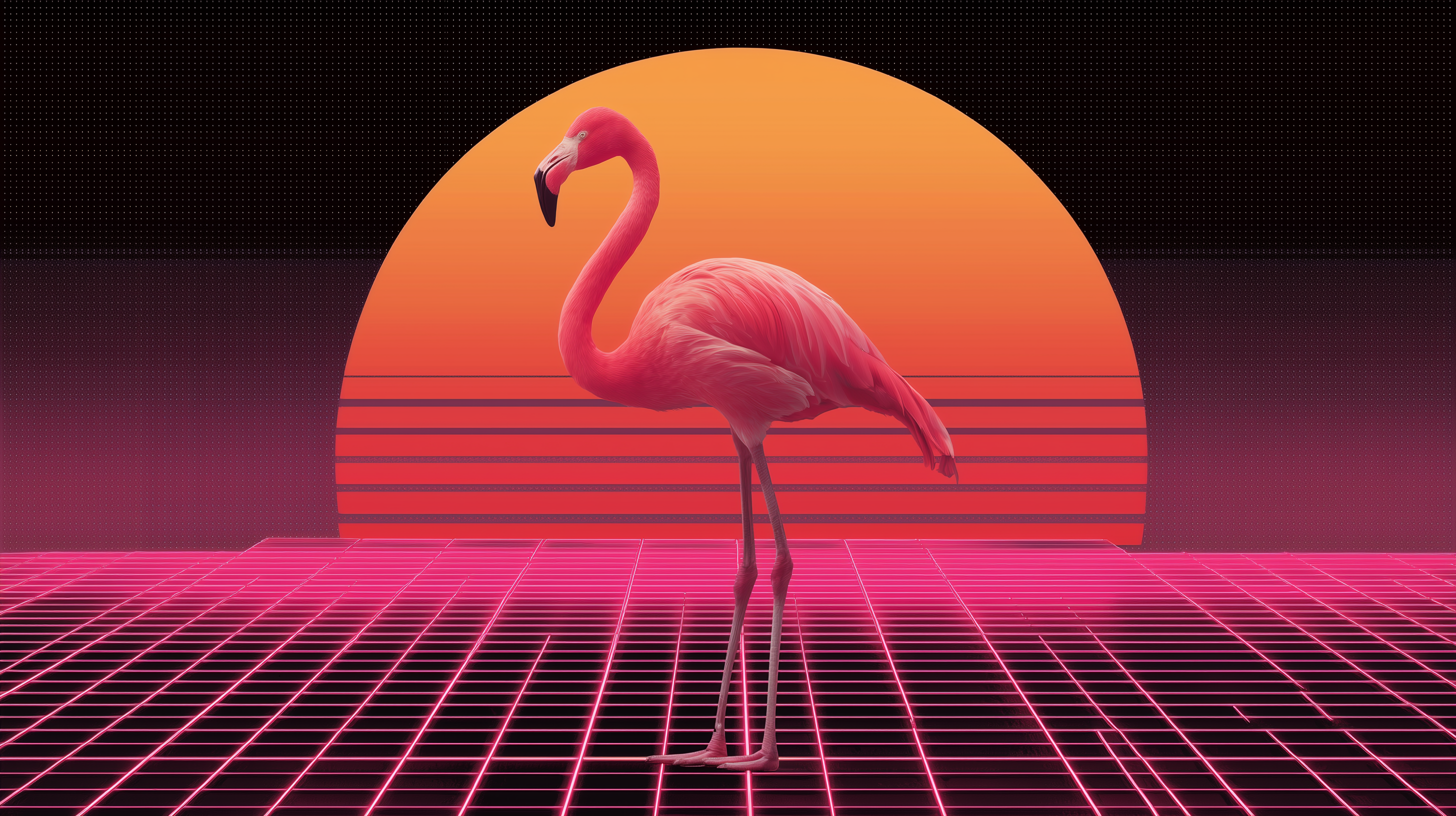 fond d'écran Flamant 4k pc téléchargement gratuit
