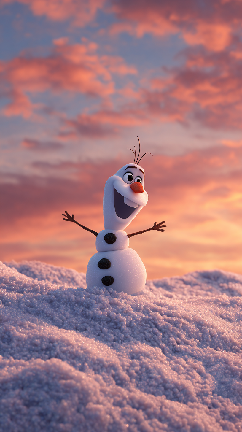 fond d'écran Olaf téléphone Realme télécharger gratuit
