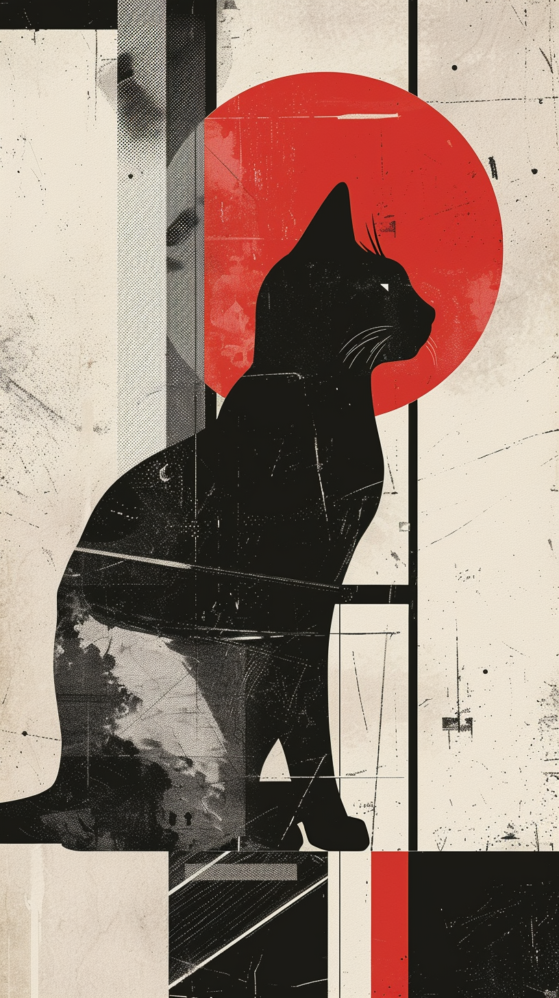 fond d'écran Chat noir pour iphone gratuit