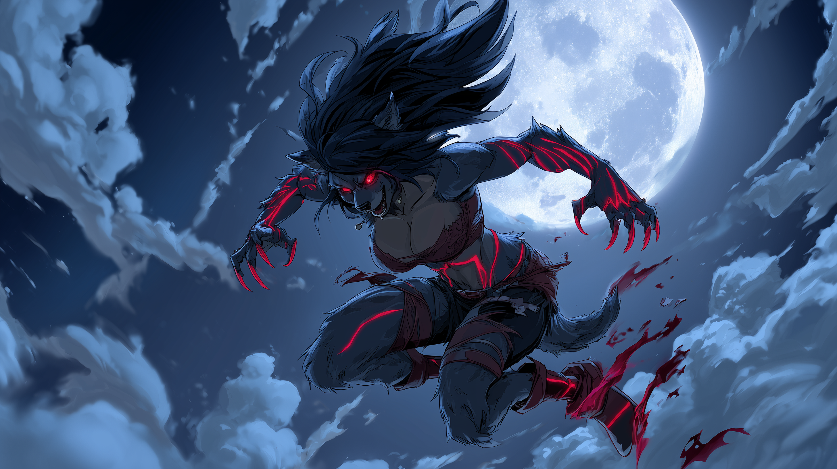 fond d'écran Lycanthrope 4k 3840x2160 téléchargement gratuit