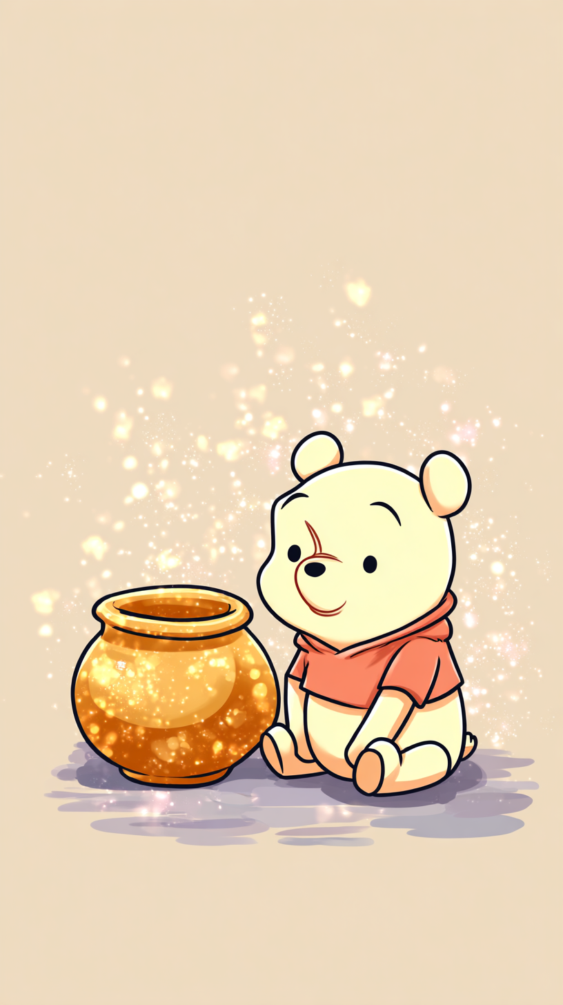 fond d'écran Winnie l’ourson iphone 8 gratuit